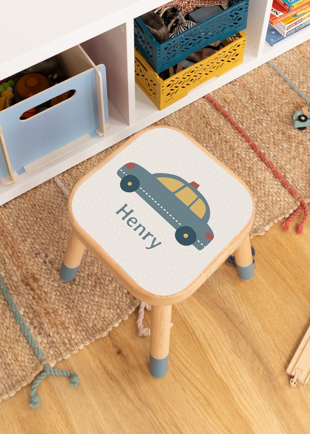 Polizei Klebefolie für Ikea Flisat Kinderhocker personalisierbar Polizei Klebefolie für Ikea Flisat Kinderhocker personalisierbar