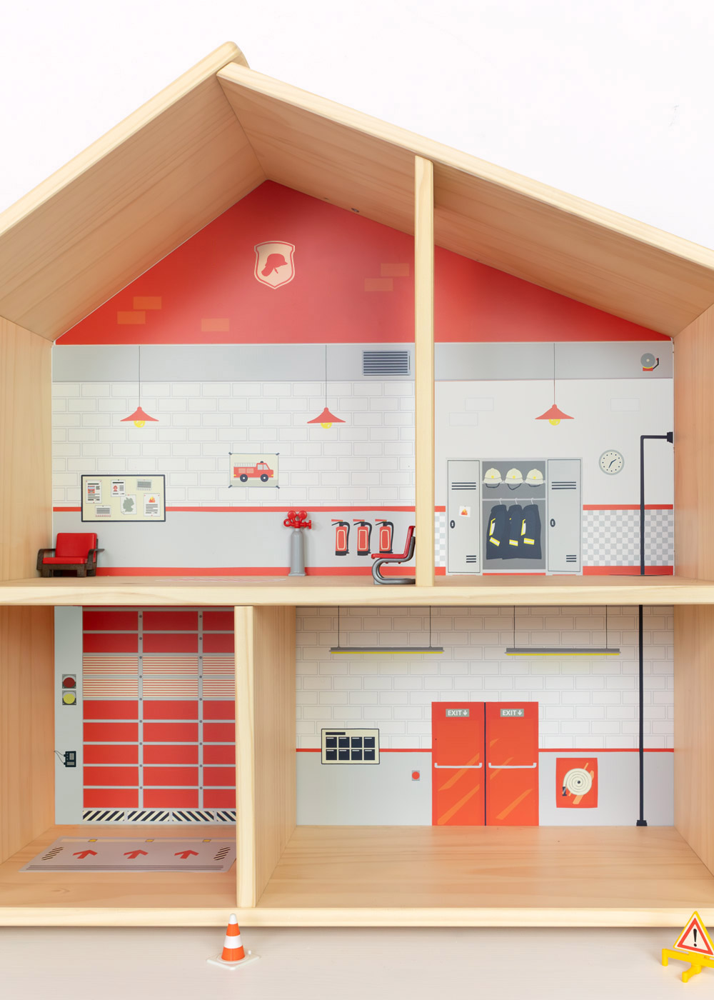 klebefolie ikea flisat puppenhaus tapete feuerwehr 02