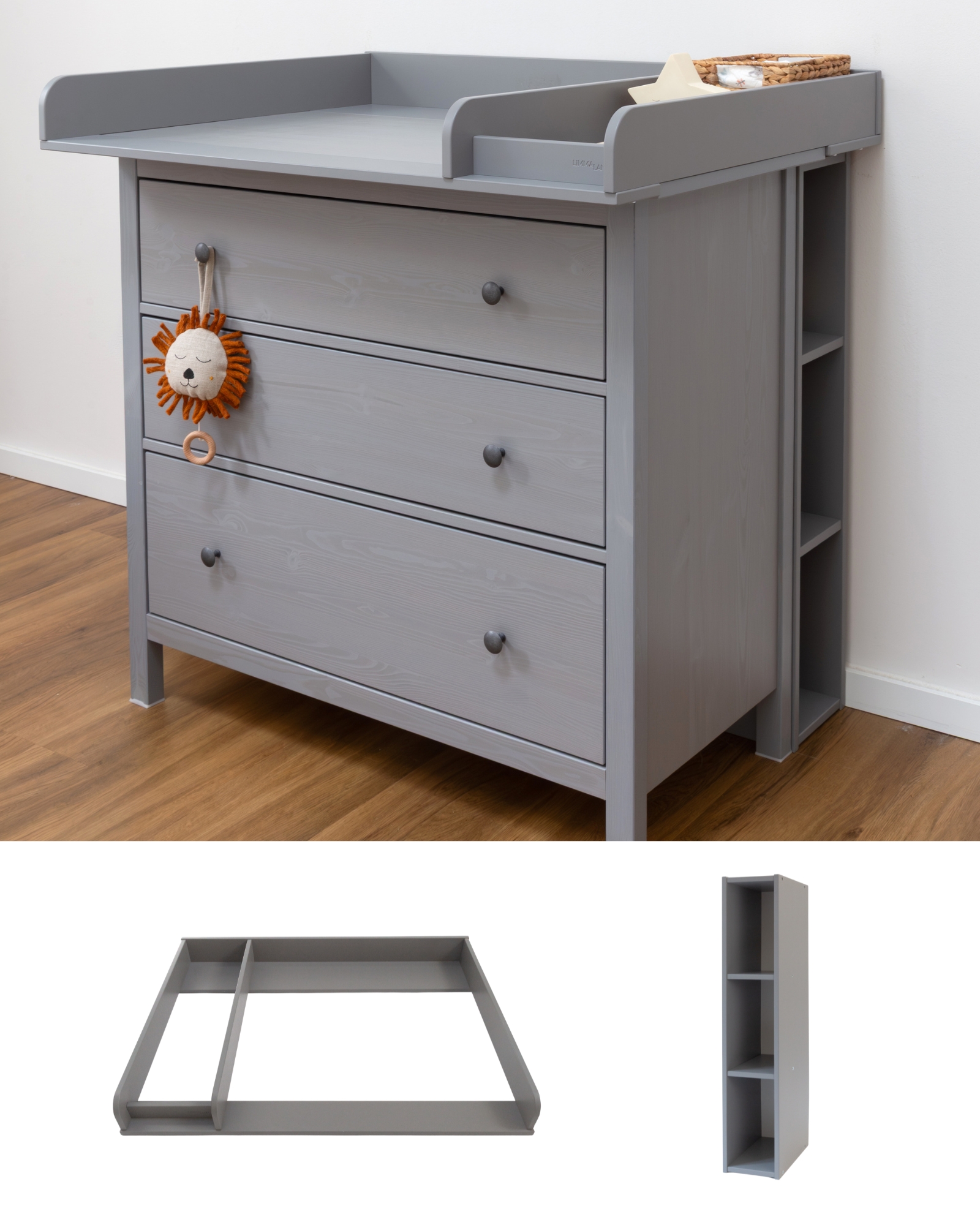 wickelaufsatz wickelregal ikea hemnes 108 grau 0