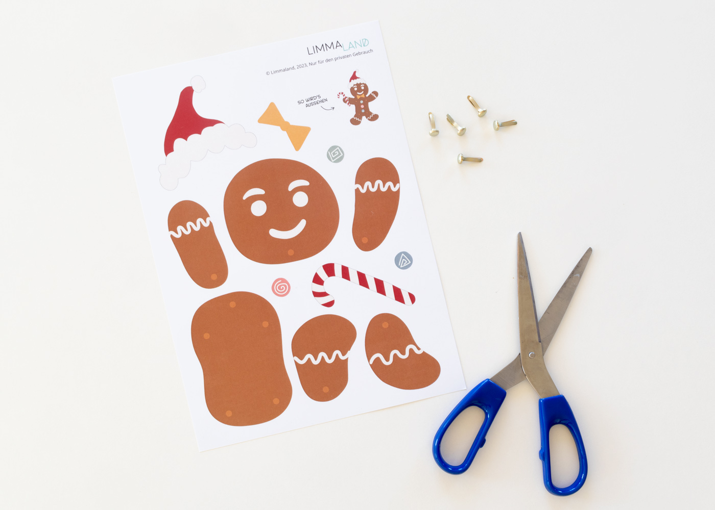 Hampelmann Bastelvorlage Hampelmann Bastelvorlage