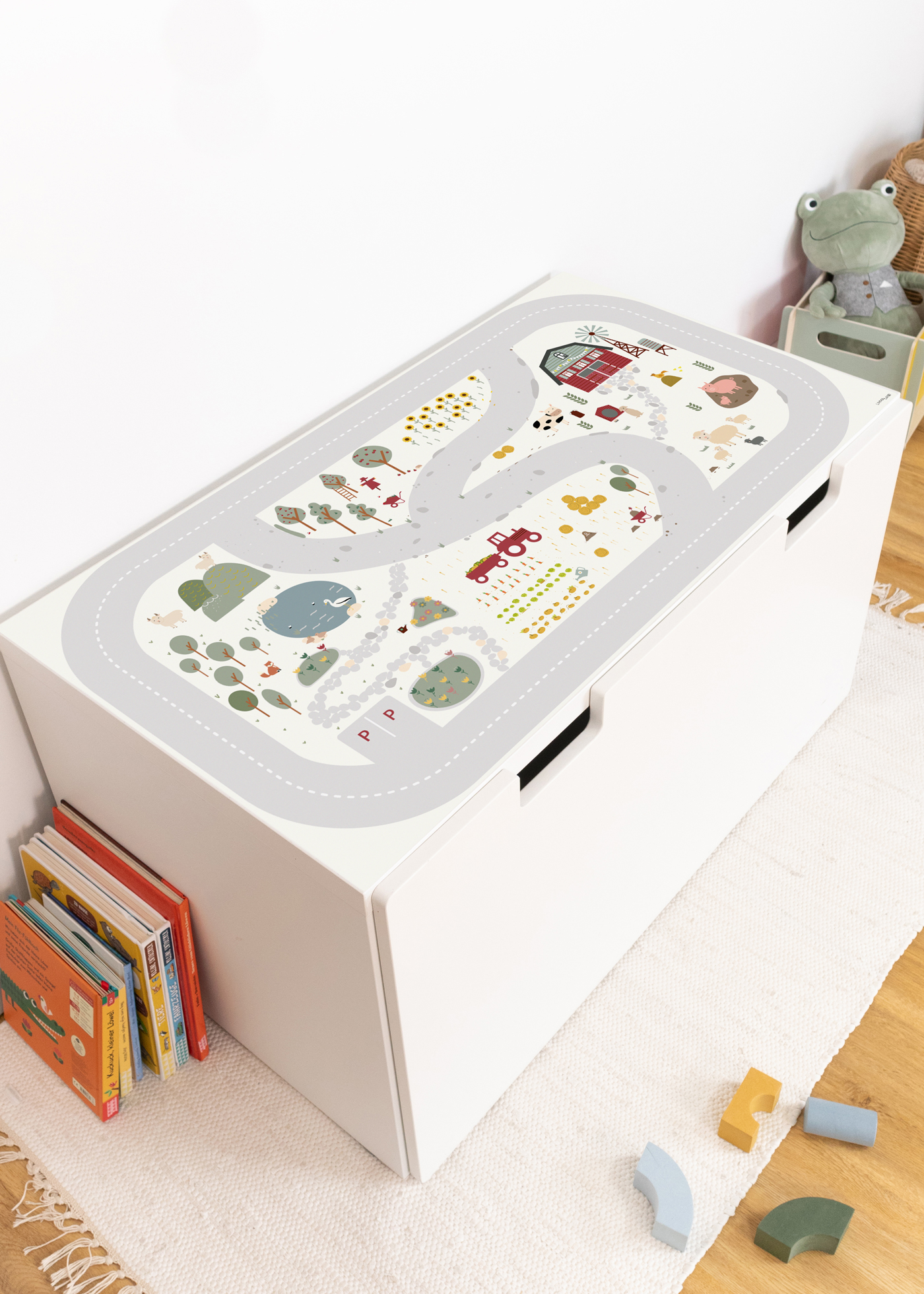 Autocollant pour le banc IKEA STUVA / SMÅSTAD Parcours de jeu ferme chambre d'enfant Autocollant pour le banc IKEA STUVA / SMÅSTAD Parcours de jeu ferme chambre d'enfant