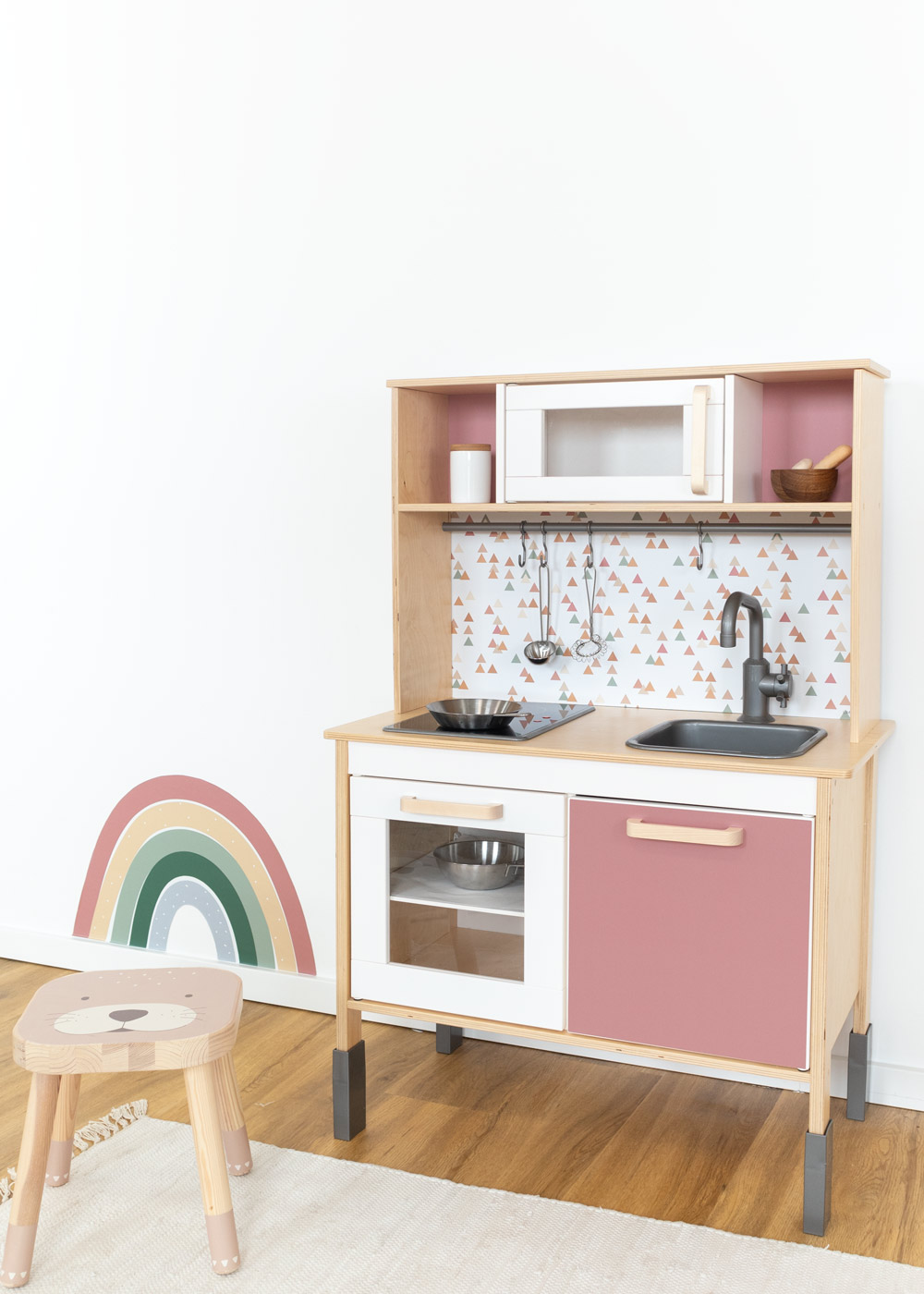 klebefolie ikea duktig kinderkueche trianglig rosenholz 05