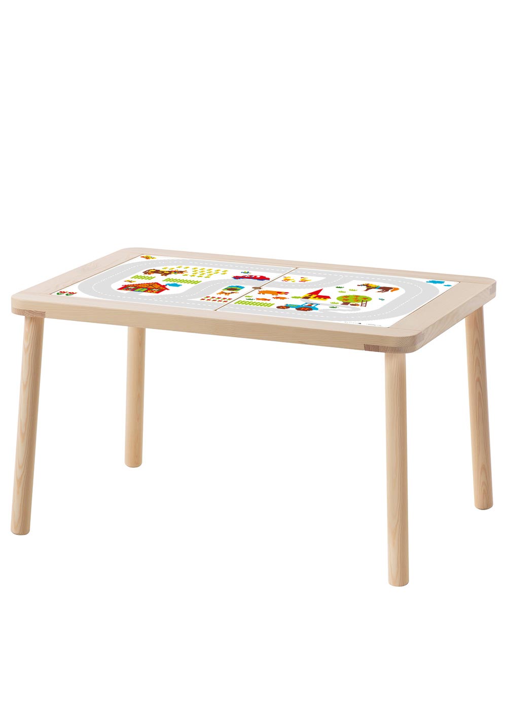 Ikea Flisat Kindertisch ByGraziela Bauernhof Komplettansicht Tisch