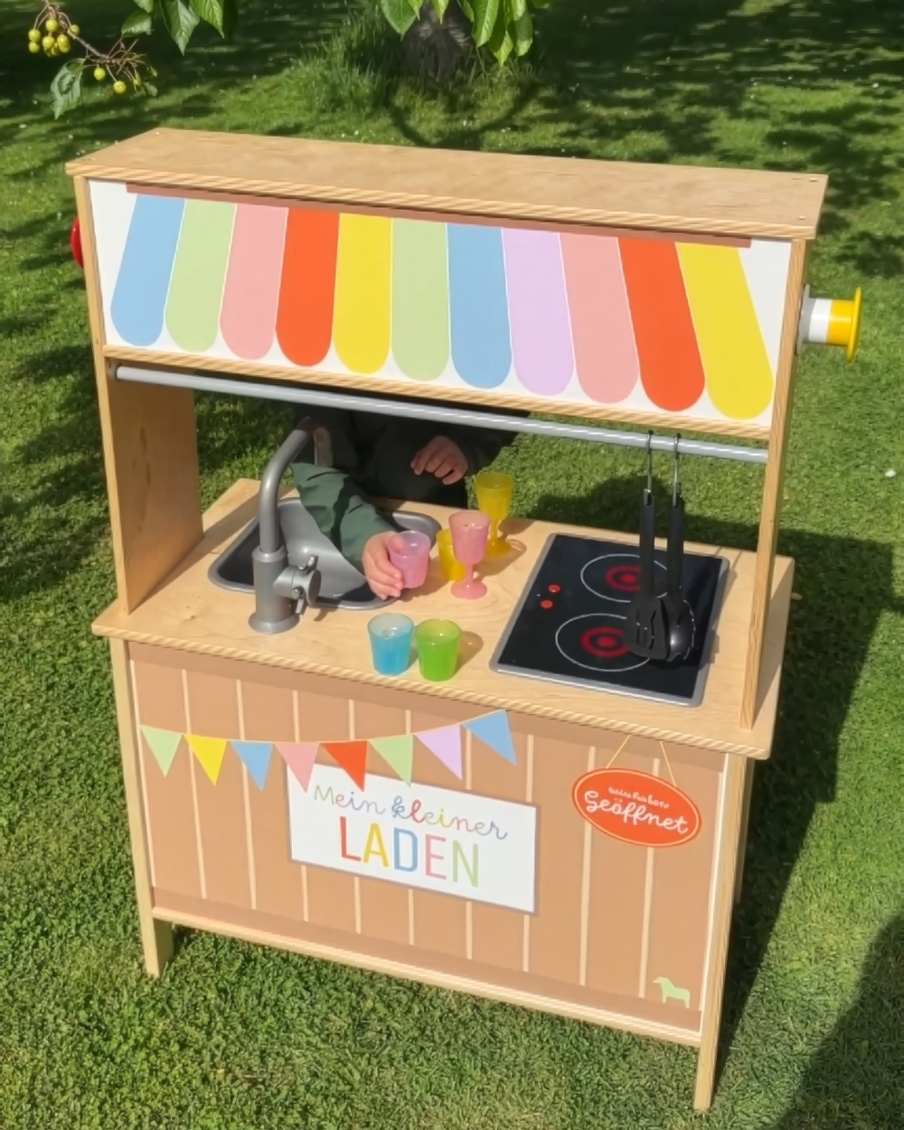 Kinderspielküche, Holzspielküche, Küche, Spielzeugküche, Küchenzubehör