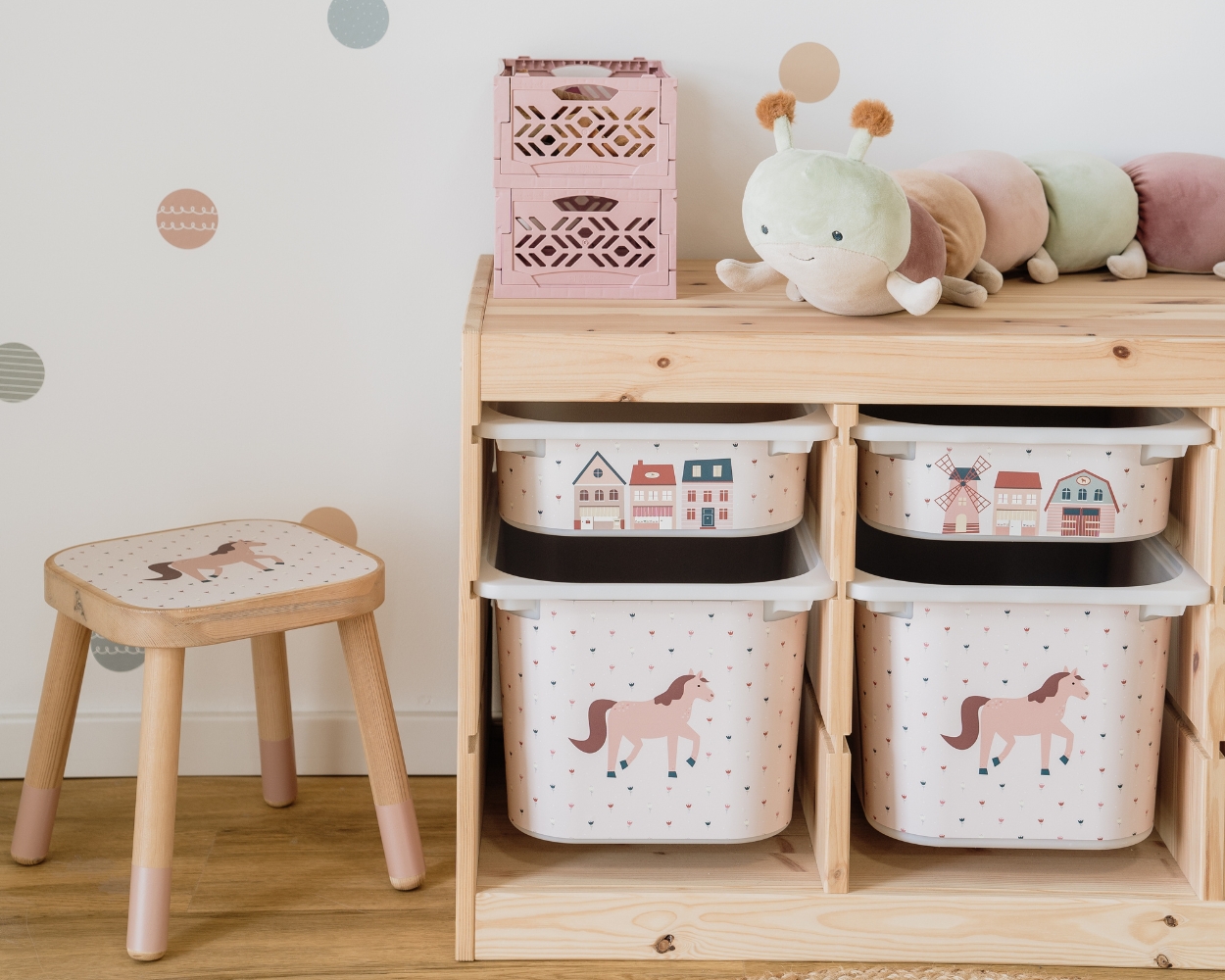 Tiere Kinderzimmer Aufkleber mit Pferde Motiv Tiere Kinderzimmer Aufkleber mit Pferde Motiv