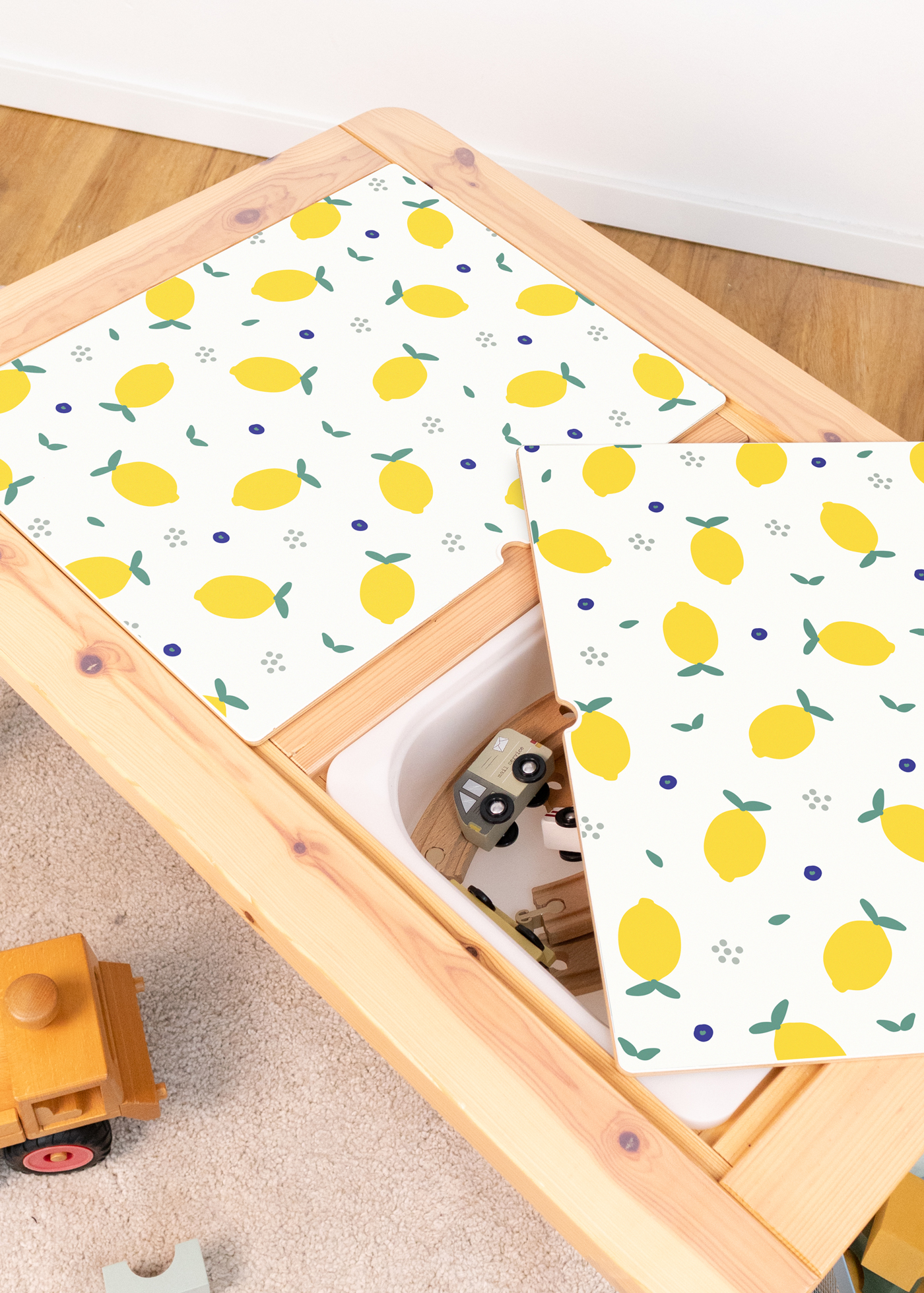 klebefolie ikea flisat kindertisch zitronig 4 klebefolie ikea flisat kindertisch zitronig 4