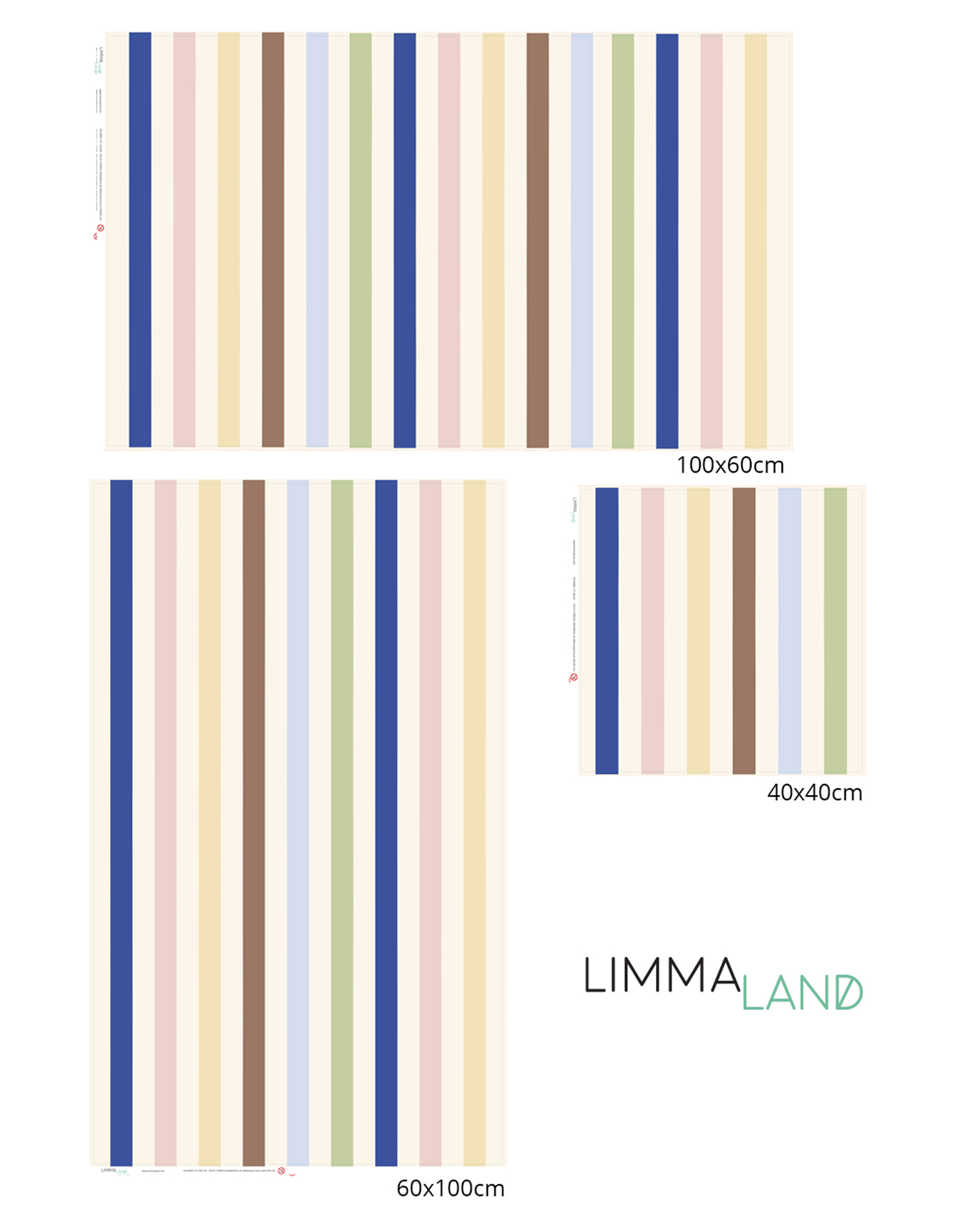 moebelfolie meterware vichy streifig bunt 1