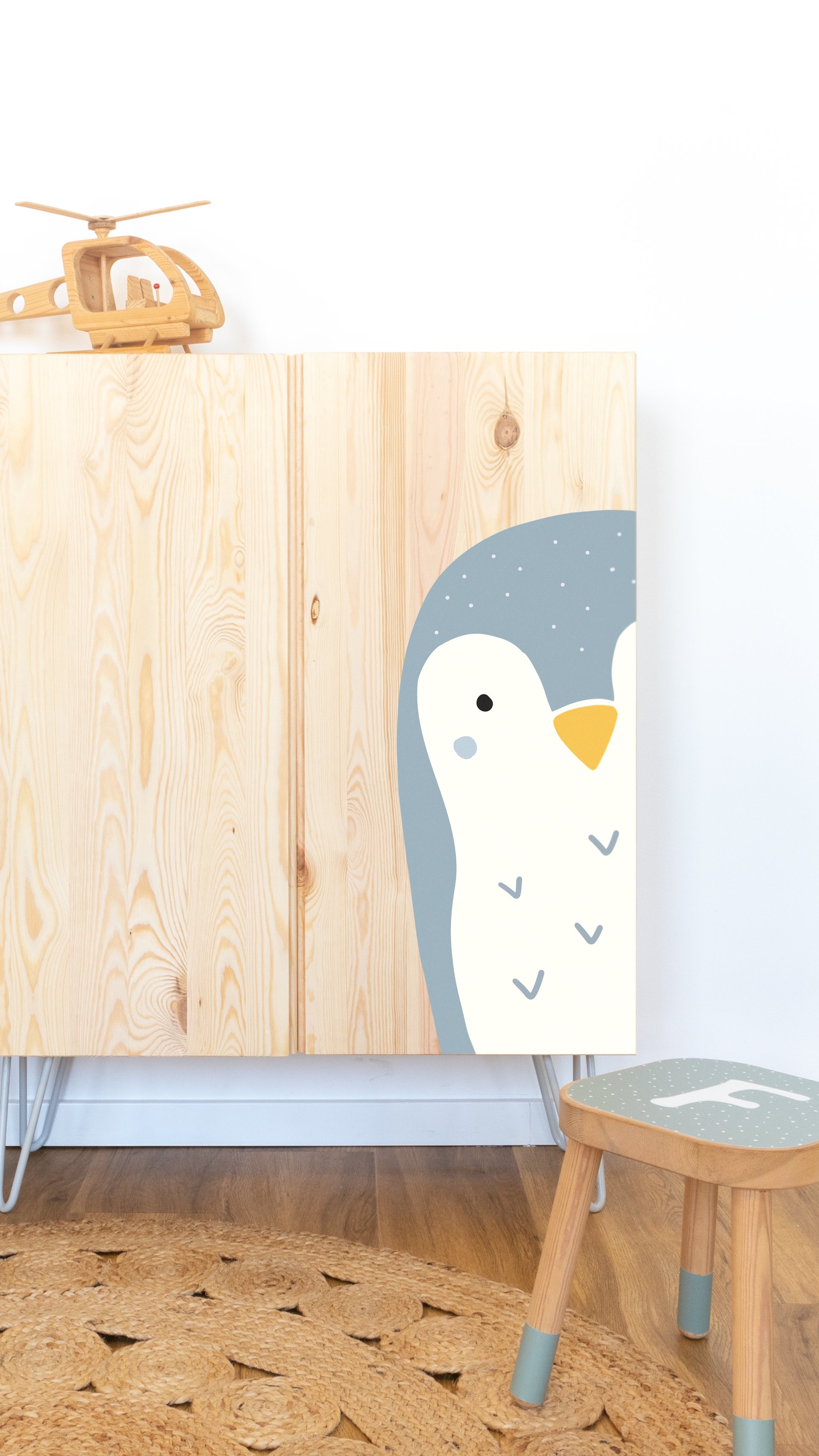 stickerset ikea ivar schrank tierig pinguin 2