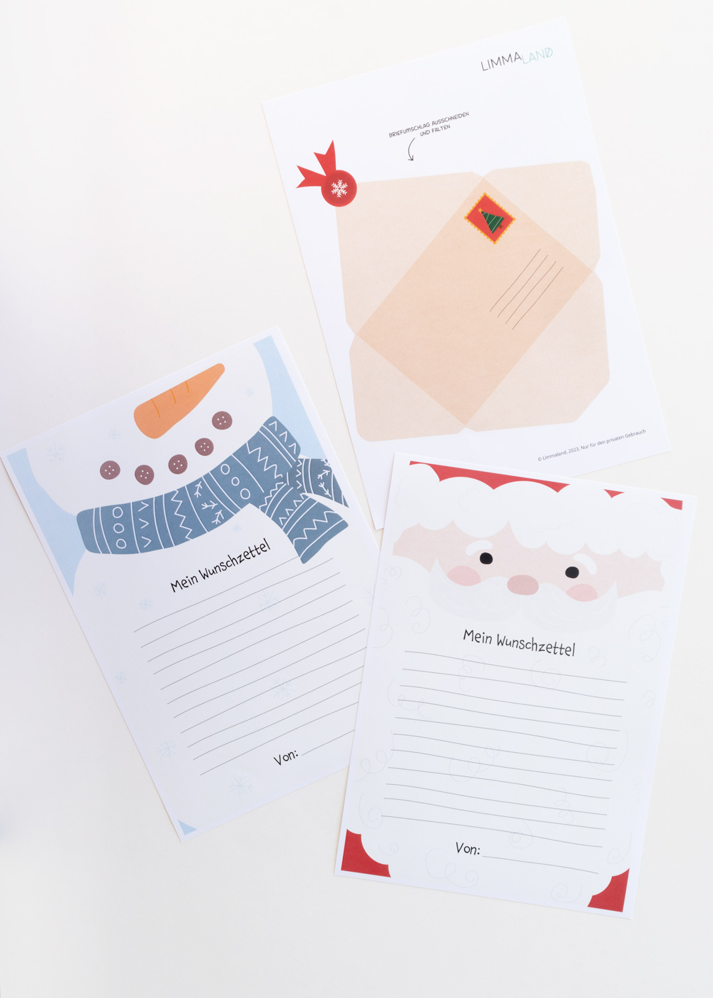 Modèle de lettre au père Noël