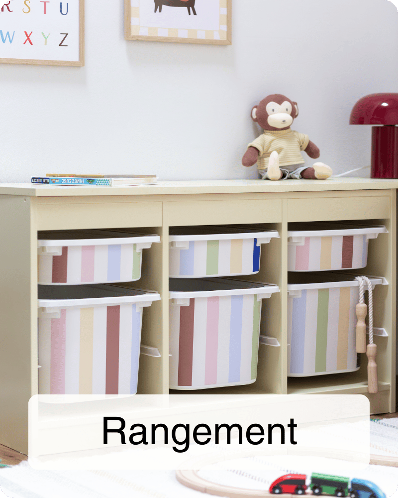 Feuilles adhésives pour l'étagère IKEA TROFAST