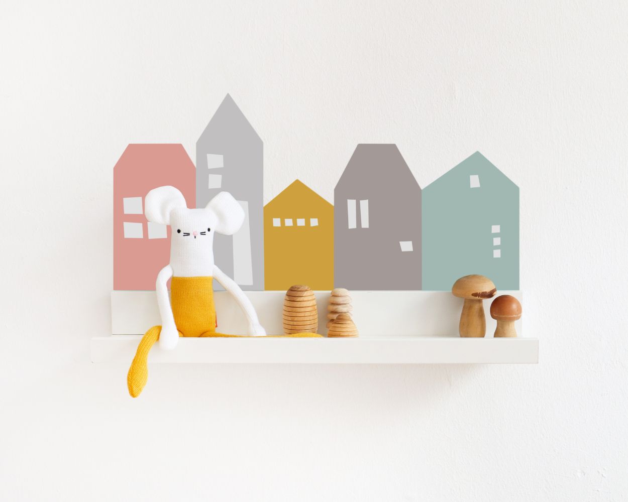 Häuser Wandsticker Dekoration fürs Babyzimmer Häuser Wandsticker Dekoration fürs Babyzimmer