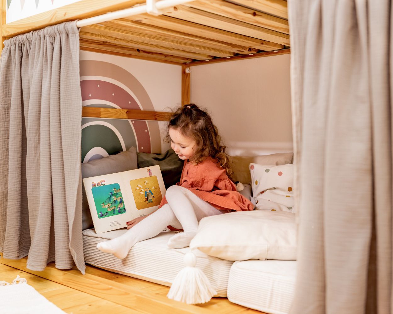 Klebefolien für das Kinderhochbett deiner Mädchen