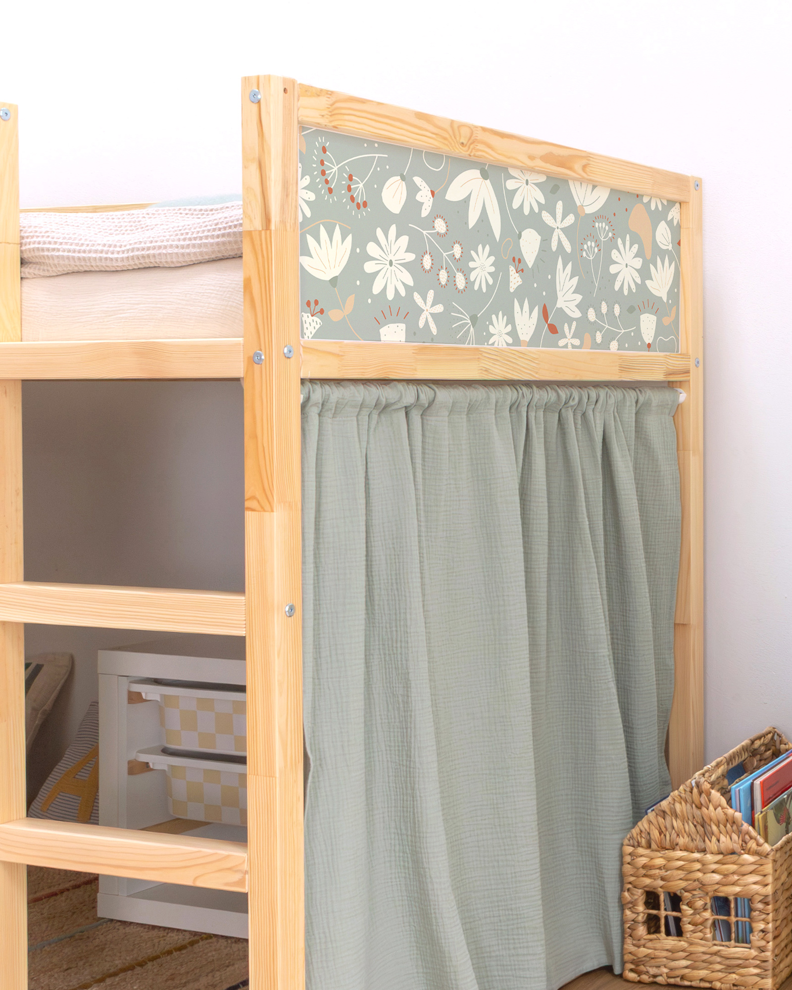  Autocollant pour lit IKEA KURA - set de 2 pièces