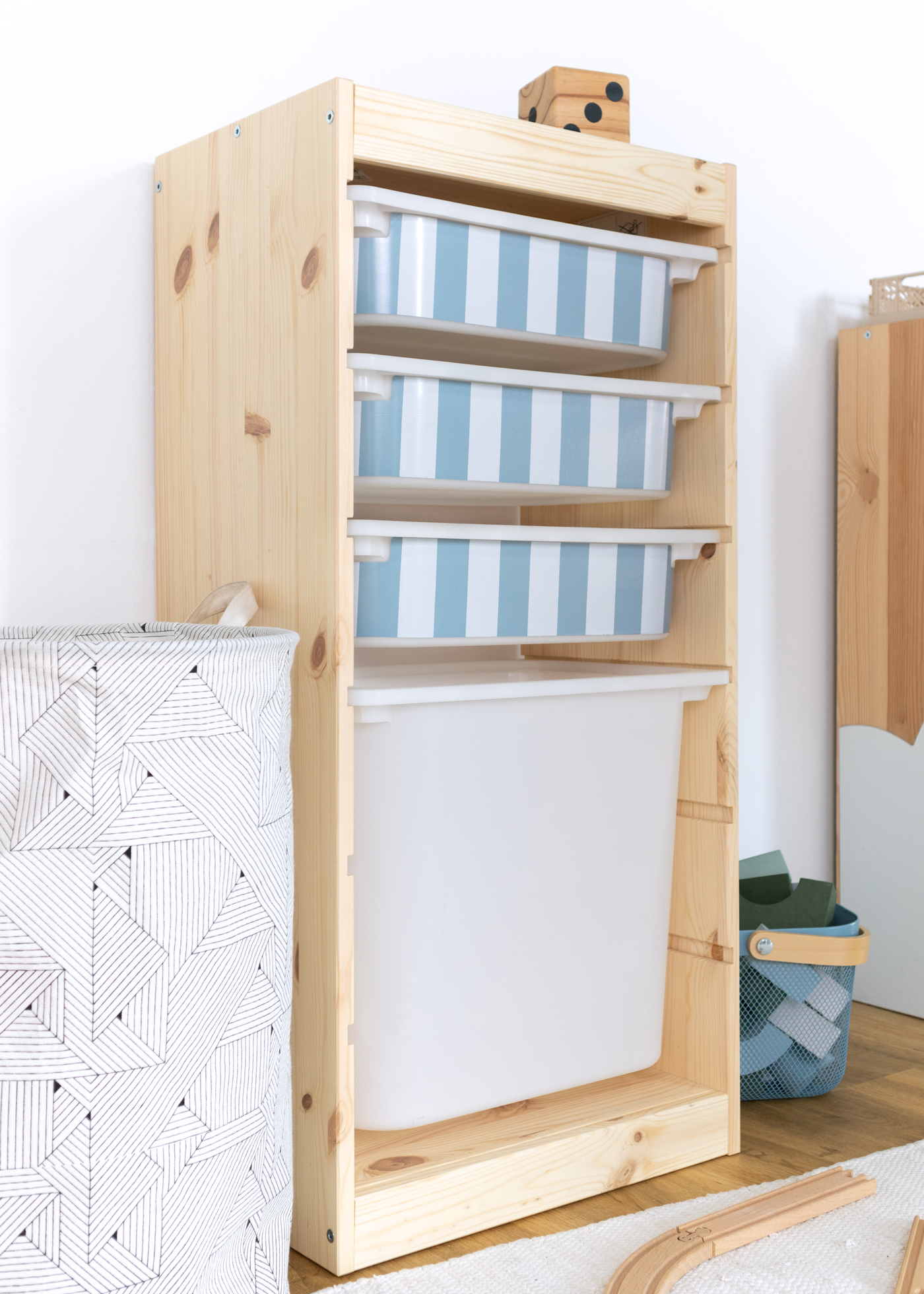 stickerset ikea trofast box klein laengsseite streifig nordisch Blau 3er set 2 stickerset ikea trofast box klein laengsseite streifig nordisch Blau 3er set