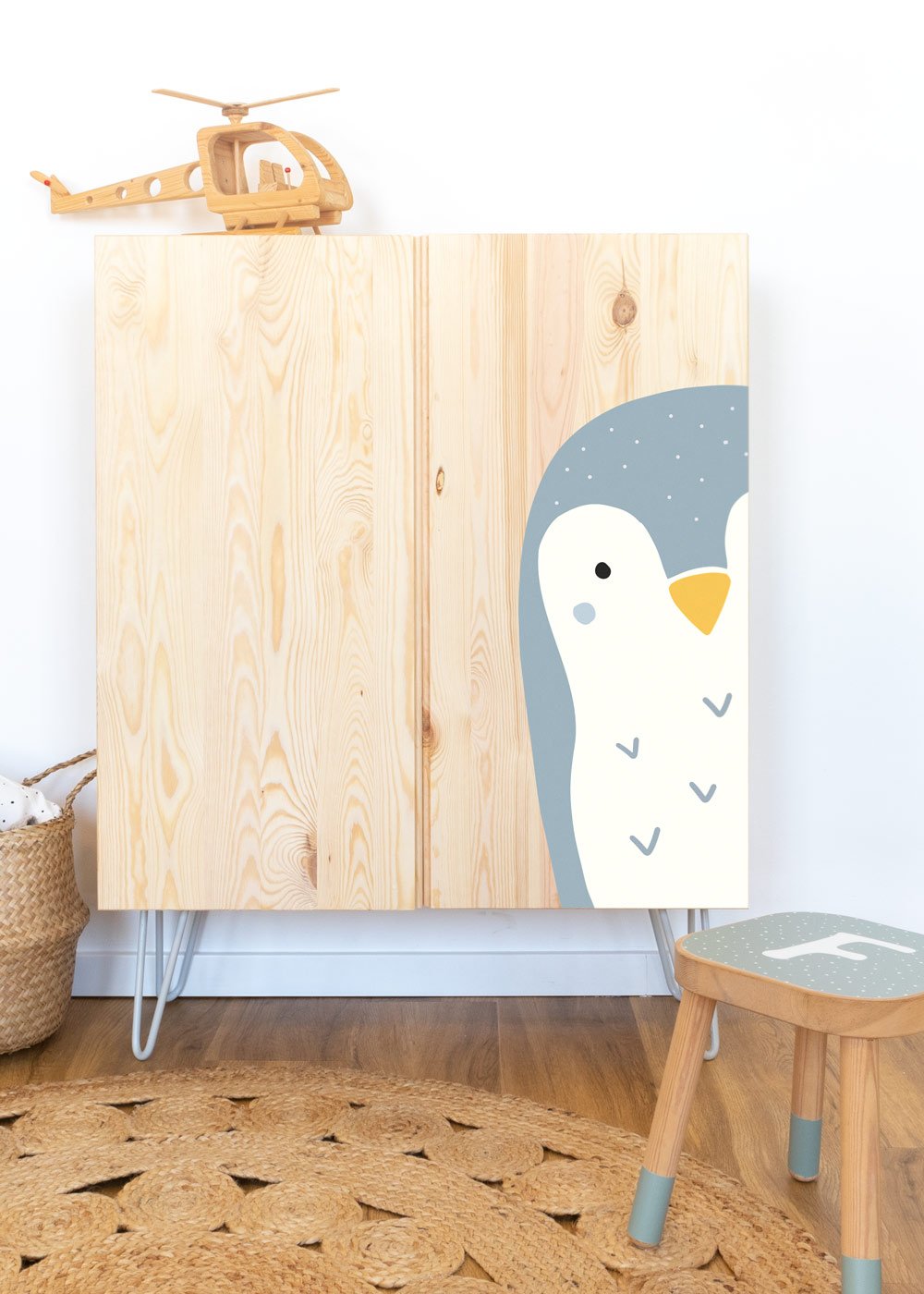 stickerset ikea ivar schrank tierig pinguin 1