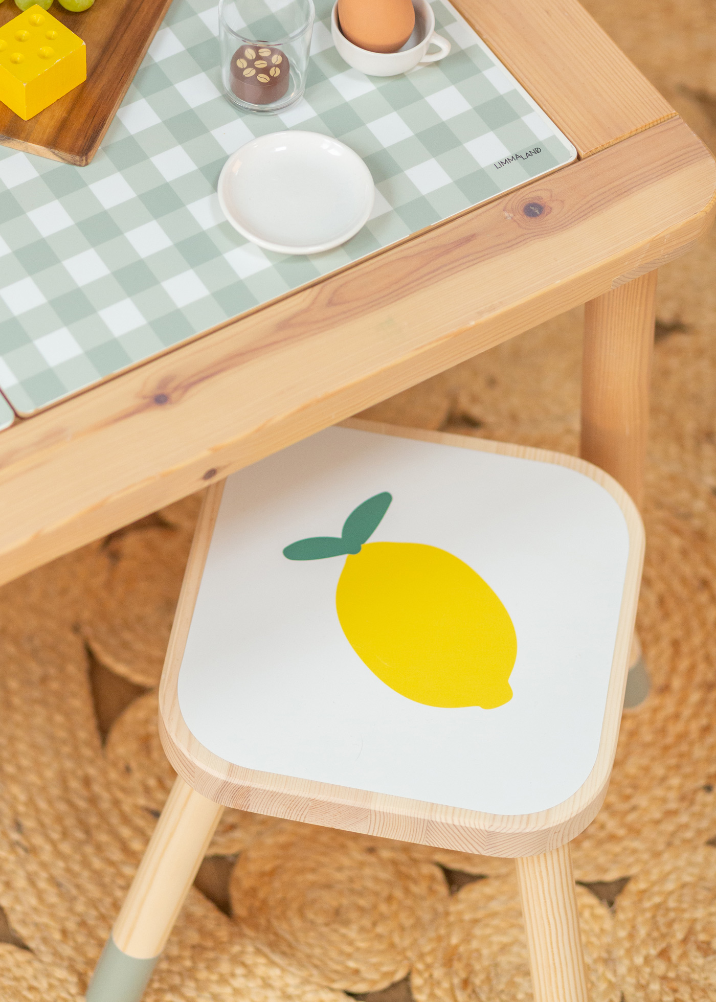 klebefolie ikea flisat kinderhocker zitronig 2