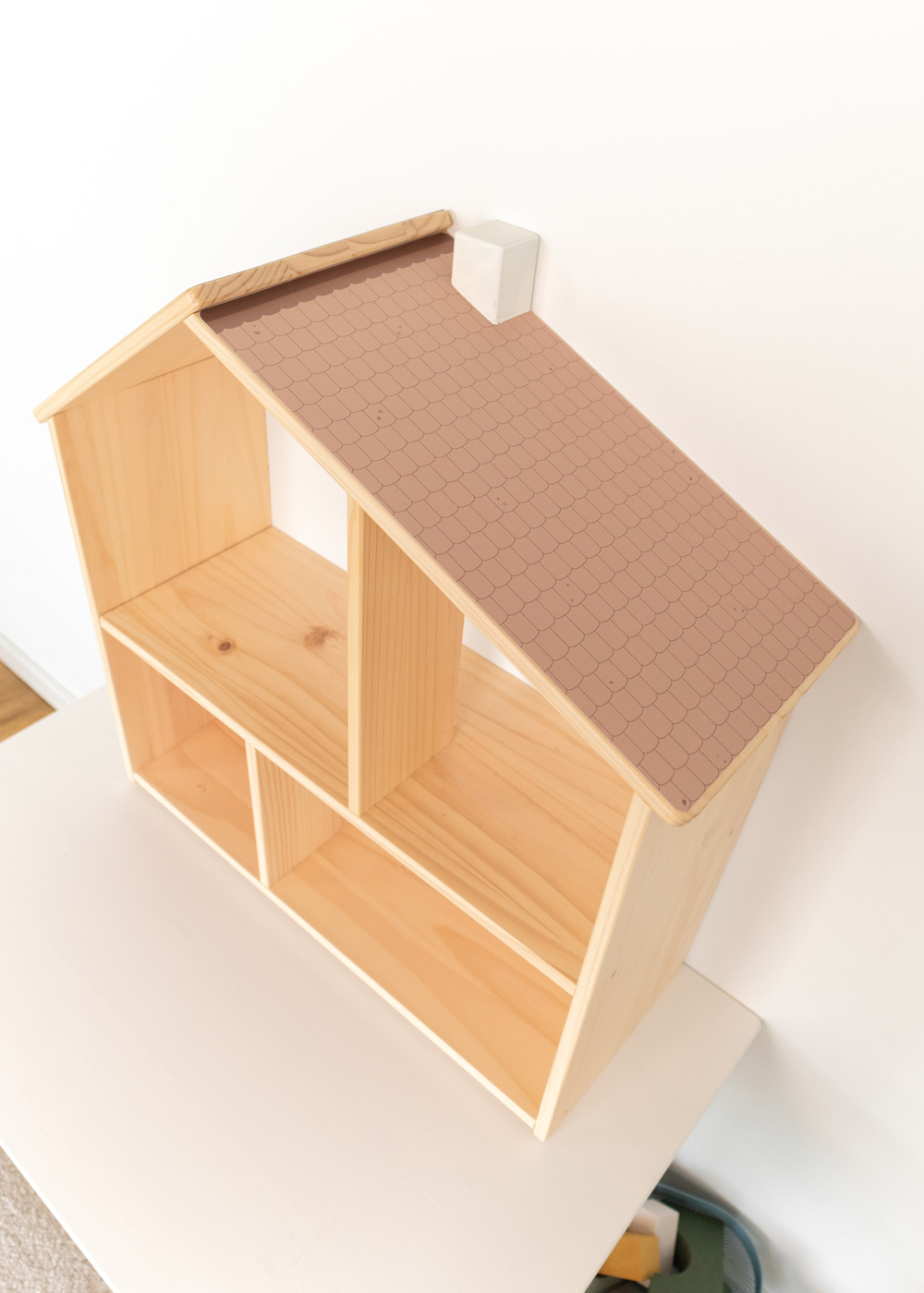 klebefolie ikea flisat puppenhaus dach toffee 01