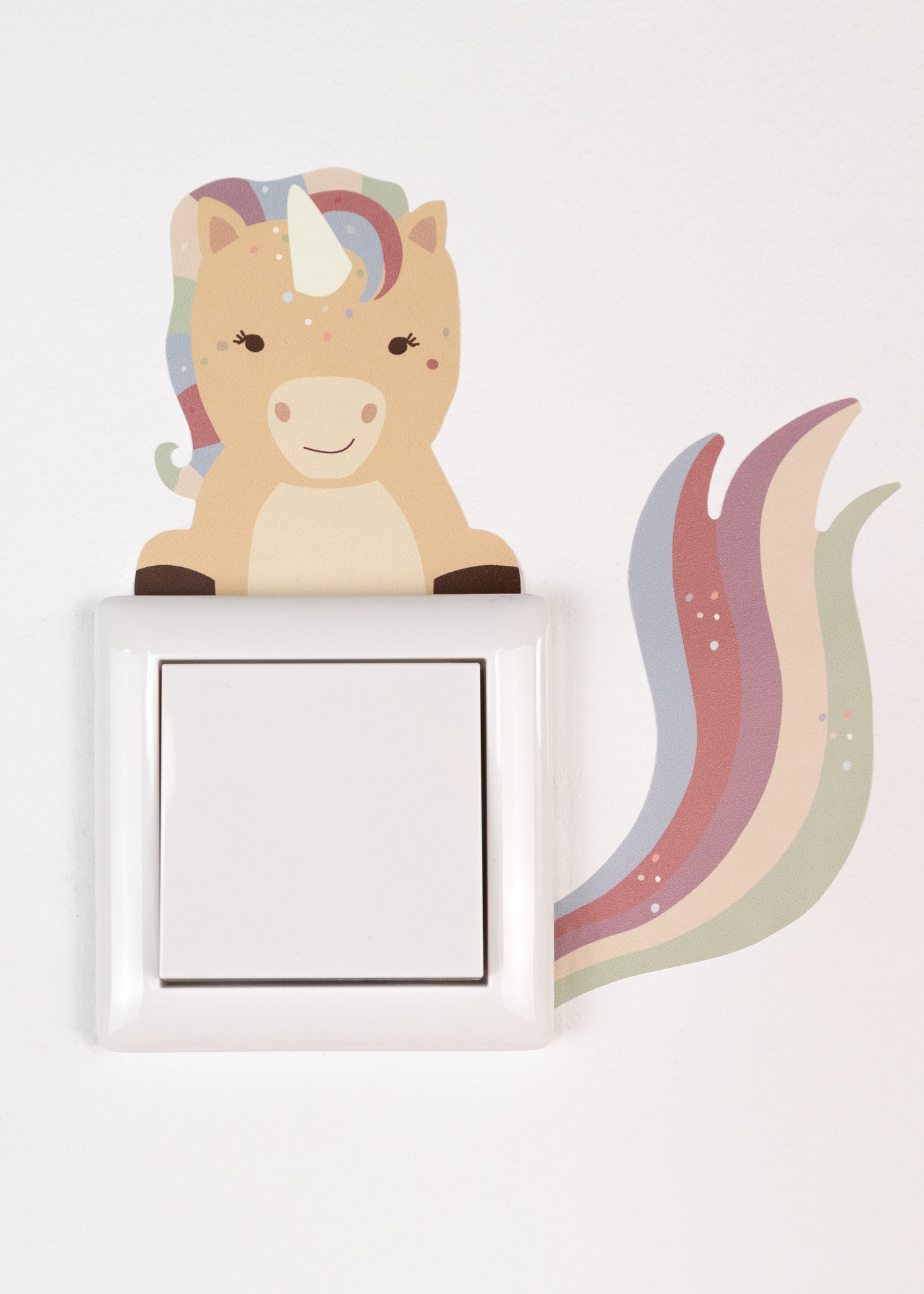 Lichtschalter Sticker mit Tiermotiv Einhorn Lichtschalter Sticker mit Tiermotiv Einhorn