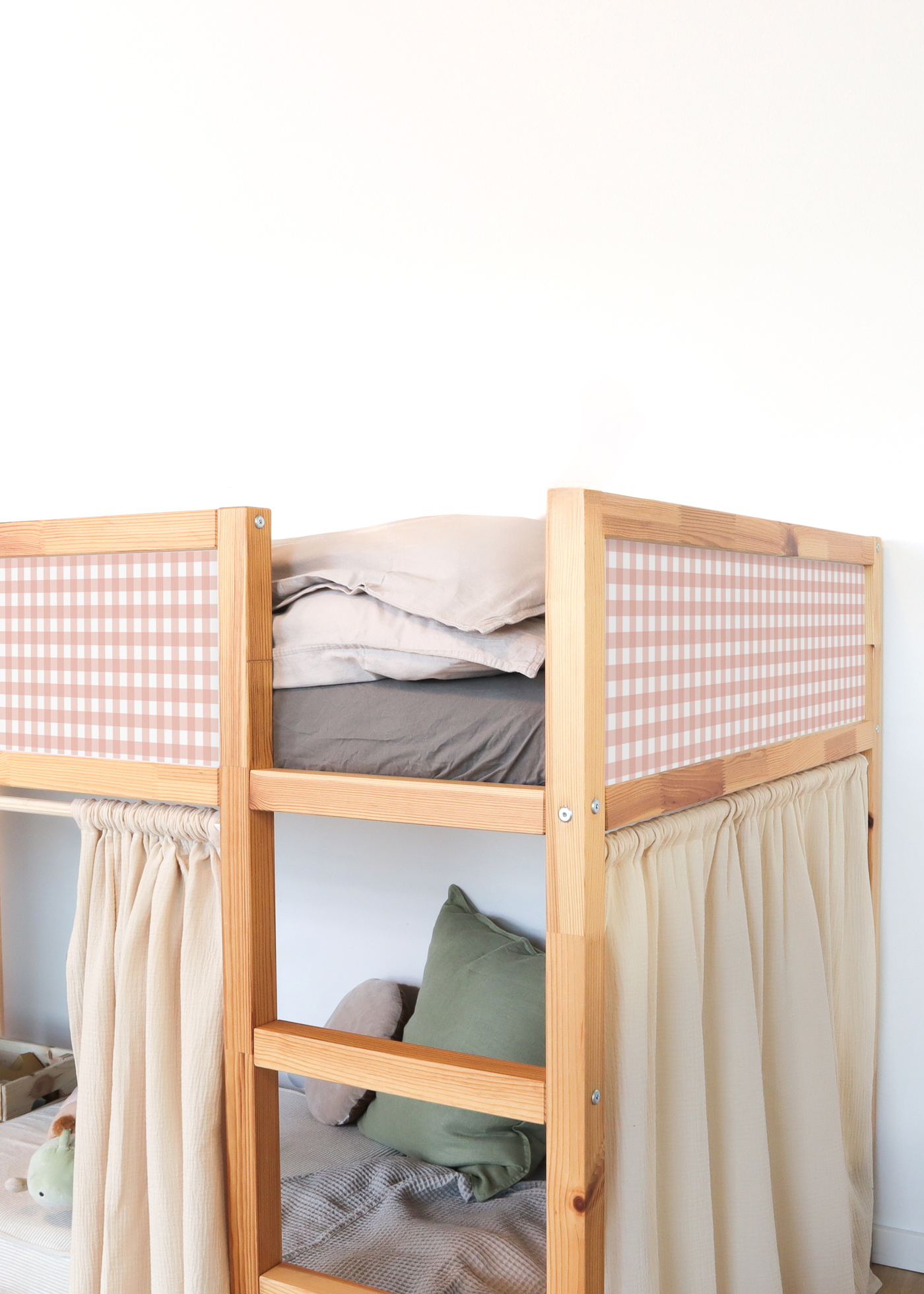 klebefolie ikea kura hochbett vichy karo rosa 2er set 0 klebefolie ikea kura hochbett vichy karo rosa 2er set 0
