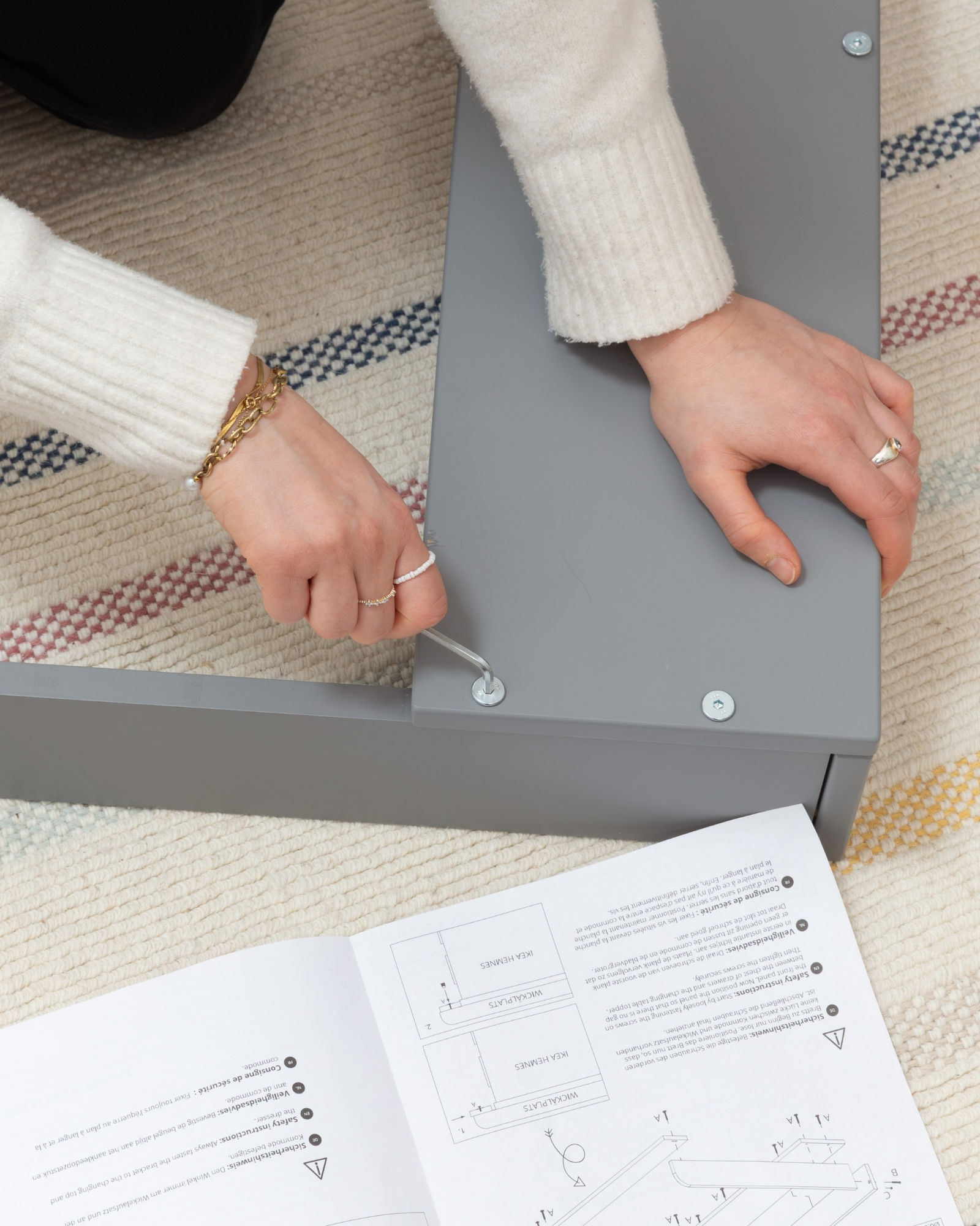 wickelkommode ikea hemnes 108 set grau premium eukalyptus light 15