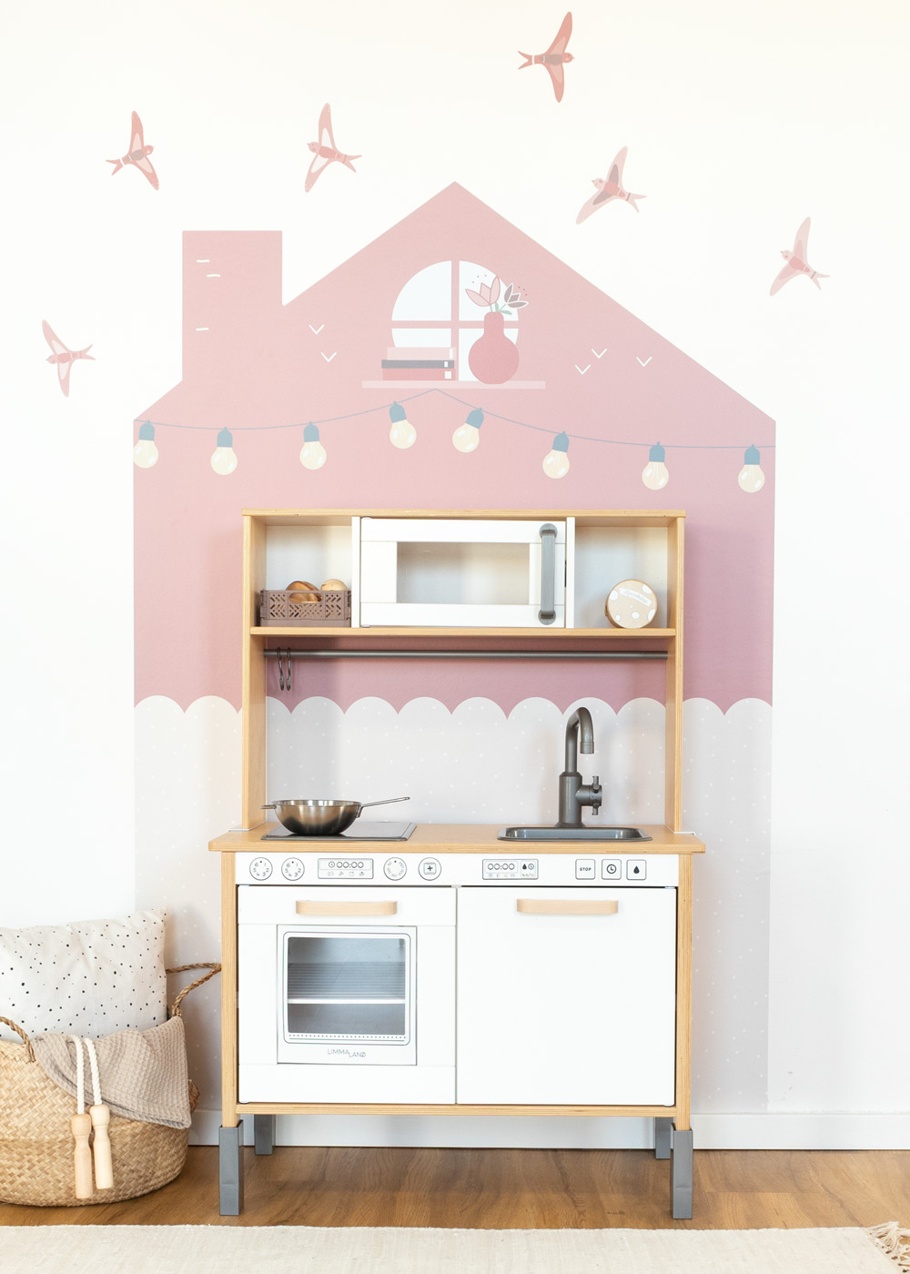klebefolie haus kinderzimmer wandhus rosenholz 3 klebefolie haus kinderzimmer wandhus rosenholz 3
