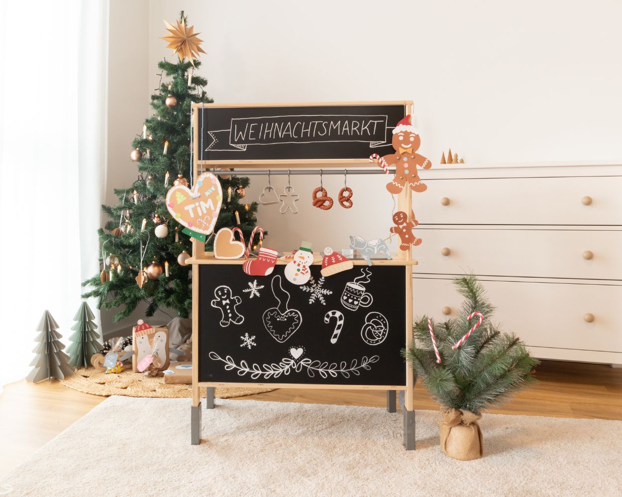 Marché de Noël dans la chambre enfant