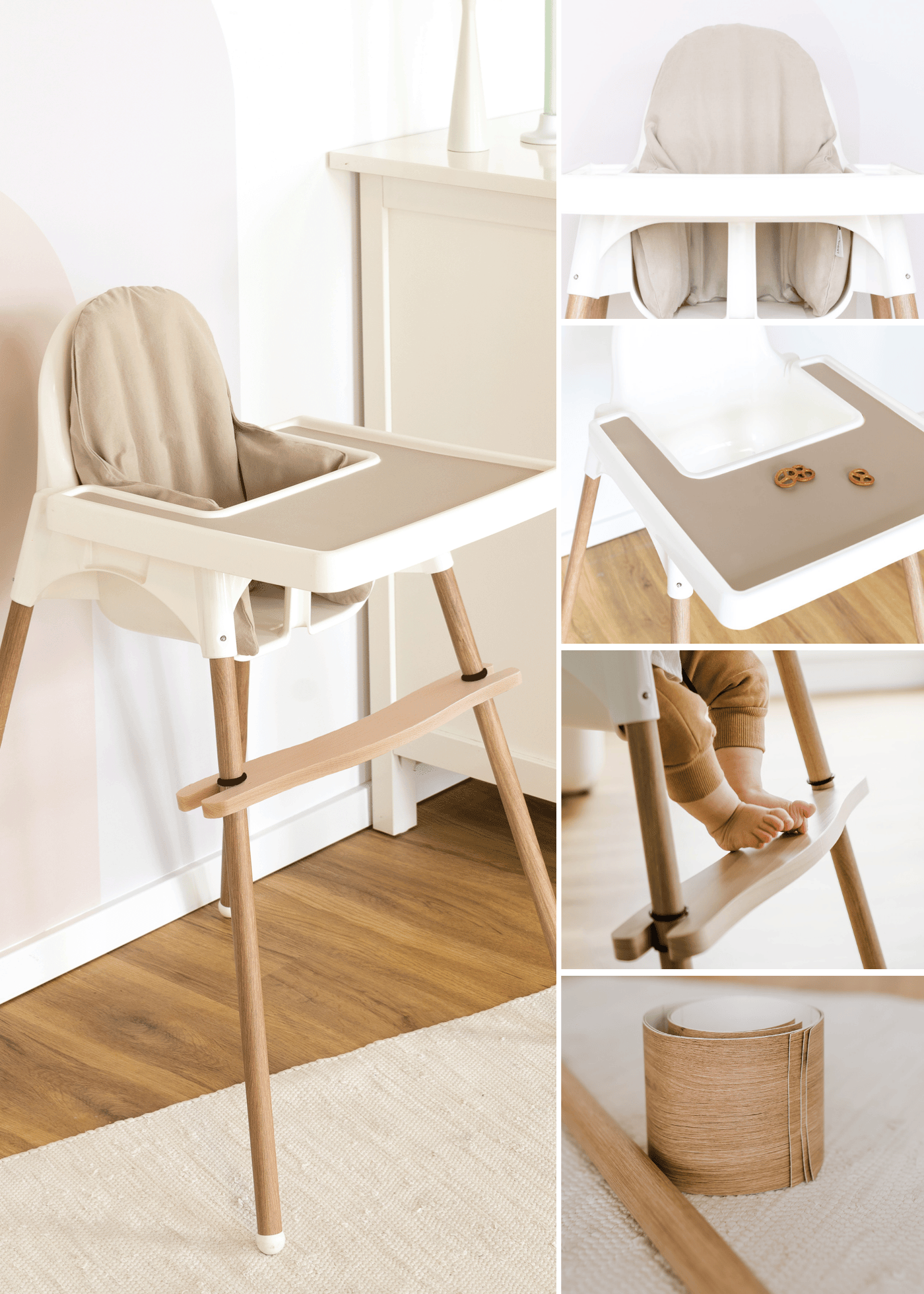 Kit pour IKEA ANTILOP chaise haute pour enfant en beige IKEA chaise haute Hacks