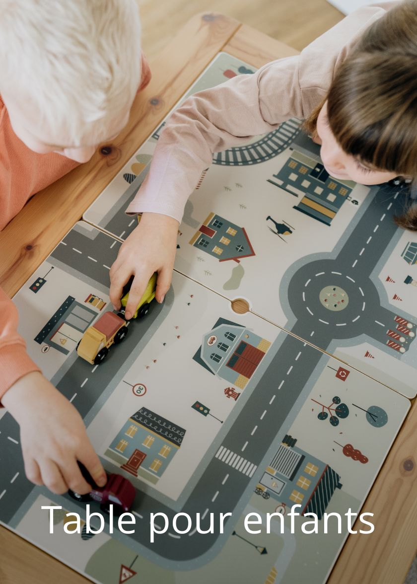 Table de jeu avec routes