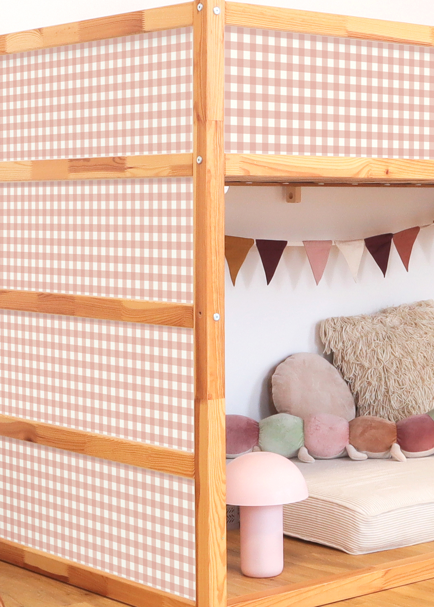 klebefolie ikea kura hochbett vichy karo rosa 5er set 4 klebefolie ikea kura hochbett vichy karo rosa 5er set 4