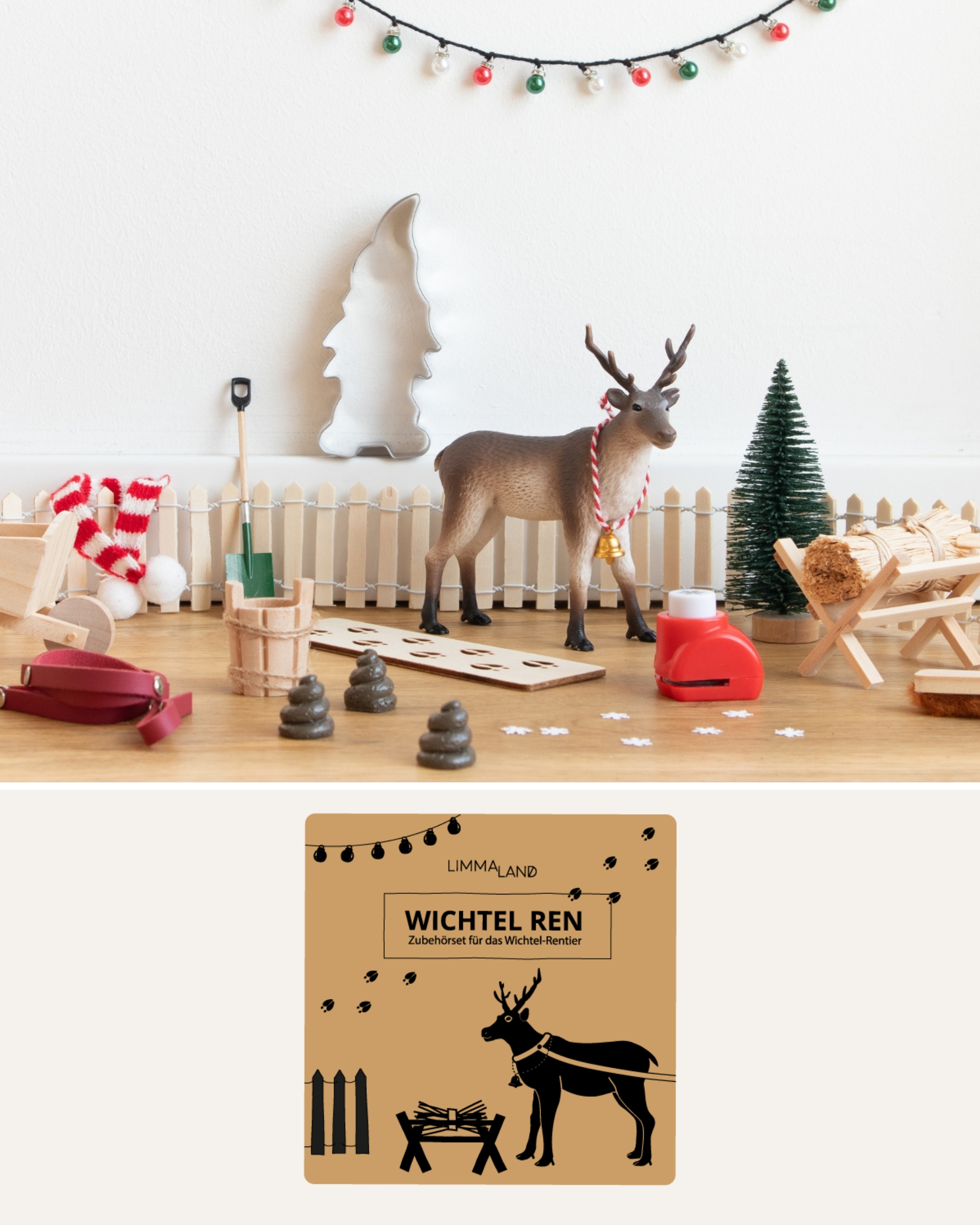 Rentier zum Weihnachtswichtel Wichtel Zubehör und Rentier