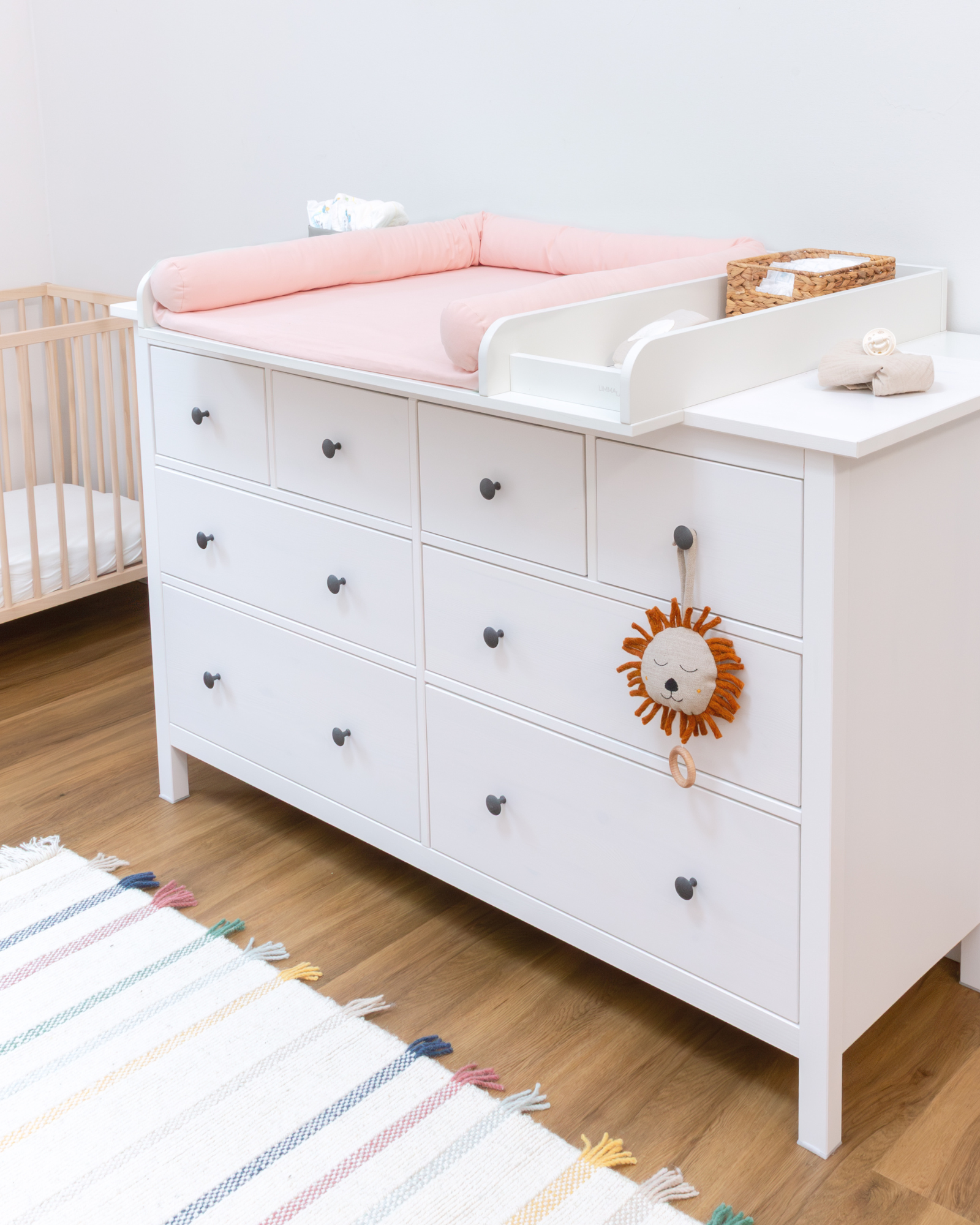 Plan à langer Kit haut de gamme pour IKEA HEMNES – Blush