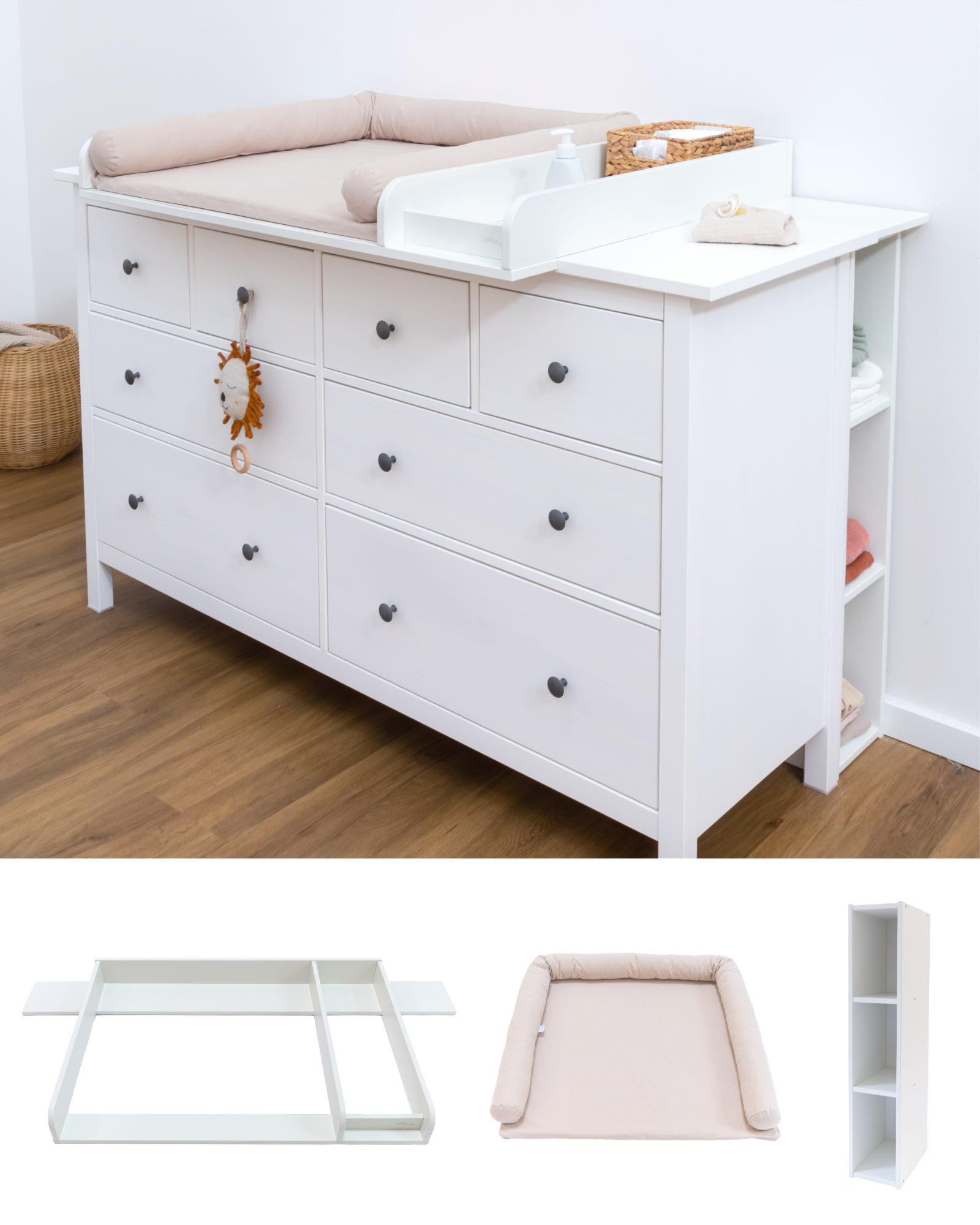wickelkommode ikea hemnes 160 set komfort pure beige 00