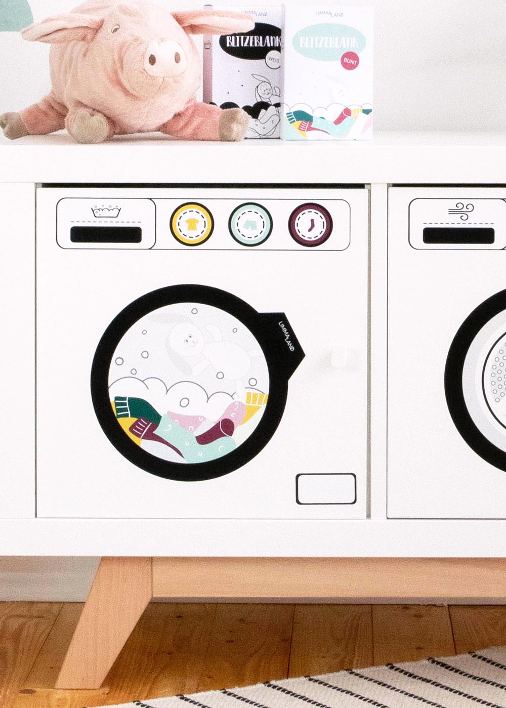 Kinderwaschmaschine Saubafix Teilansicht Waschmaschine
