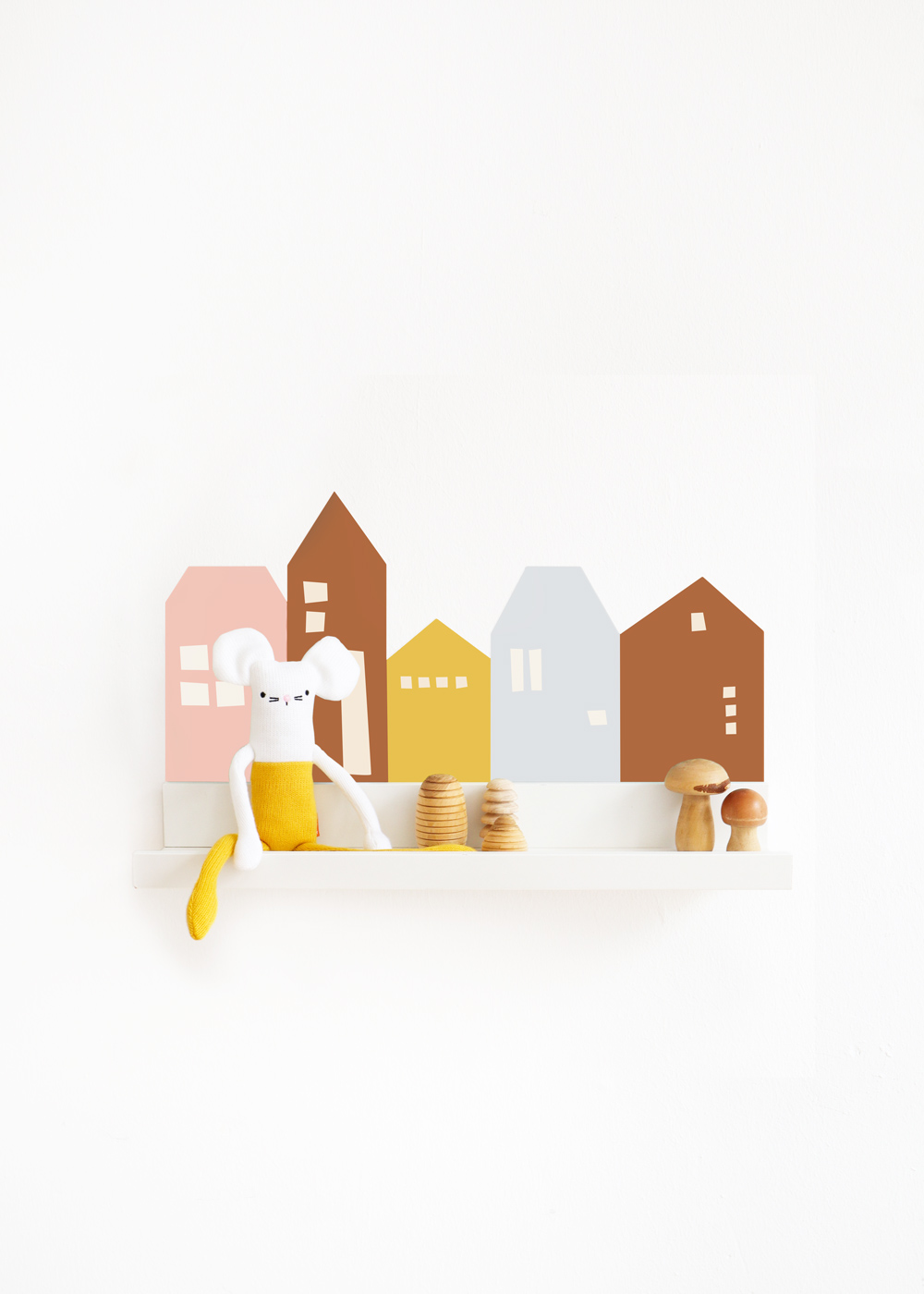 Ikea Mosslanda Bilderleiste Lille Hus eisblau camel Komplettansicht Ikea Mosslanda Bilderleiste Lille Hus eisblau camel Komplettansicht