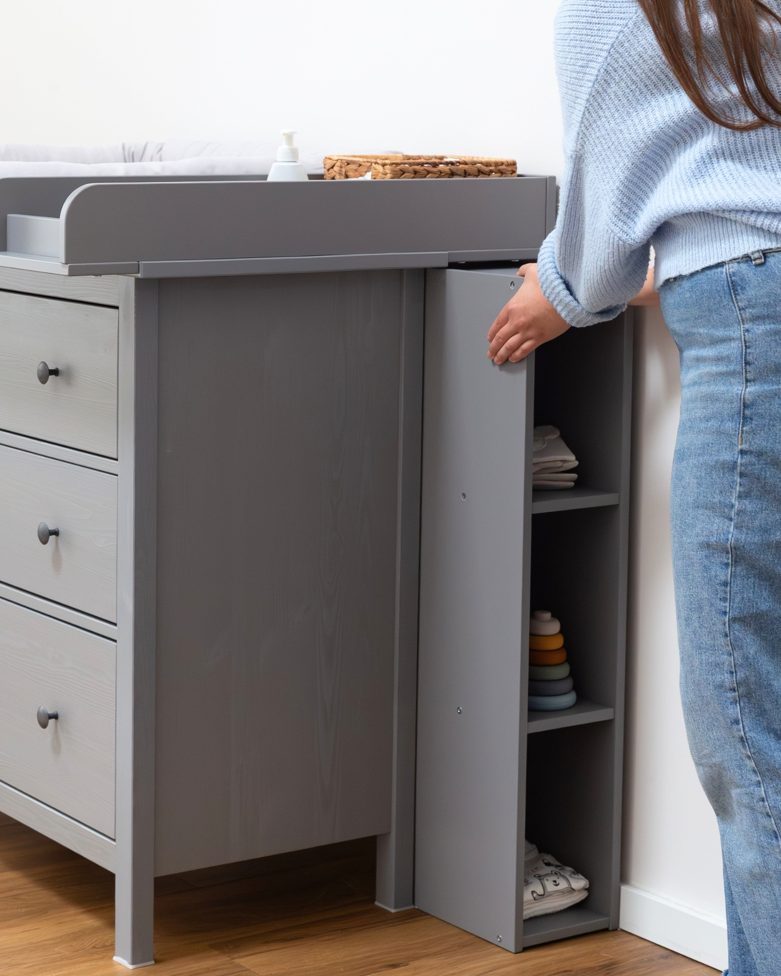 wickelkommode ikea hemnes 108 set grau premium pure beige 11