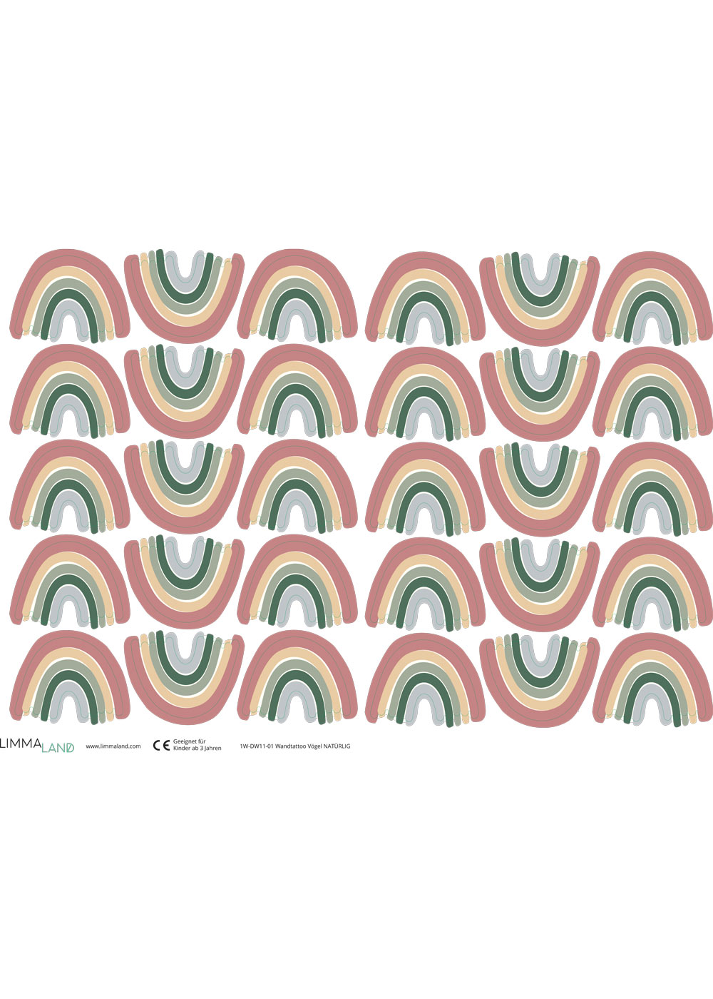 stickerset wand moebel regenbogen rosenholz 99 stickerset wand moebel regenbogen rosenholz 99