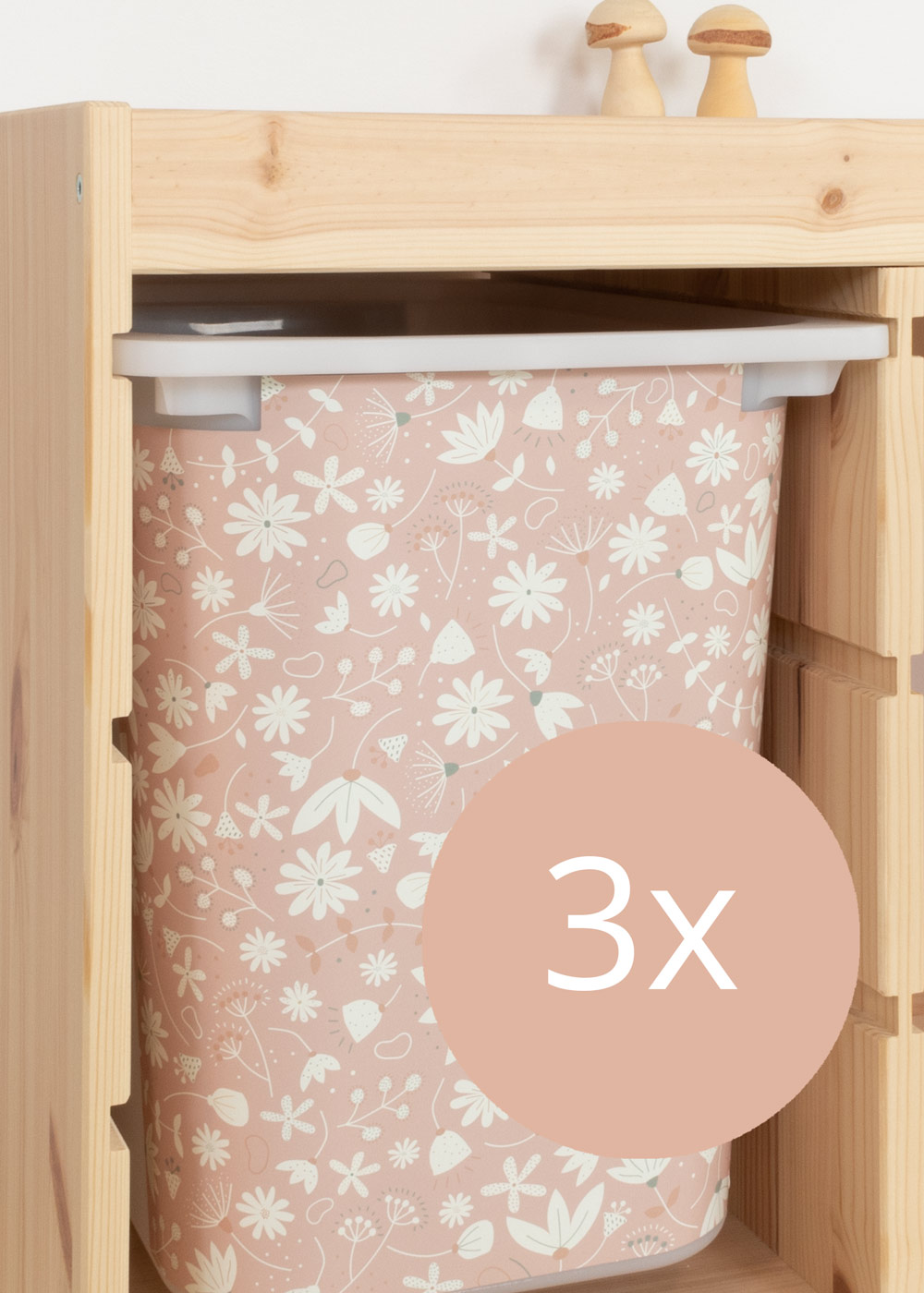 stickerset ikea trofast box gross blumig blush 3er set 5 stickerset ikea trofast box gross blumig blush 3er set 5