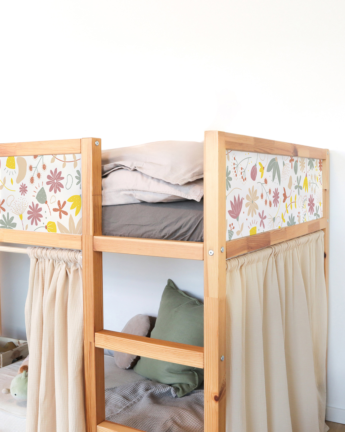  Autocollant pour lit IKEA KURA - set de 2 pièces