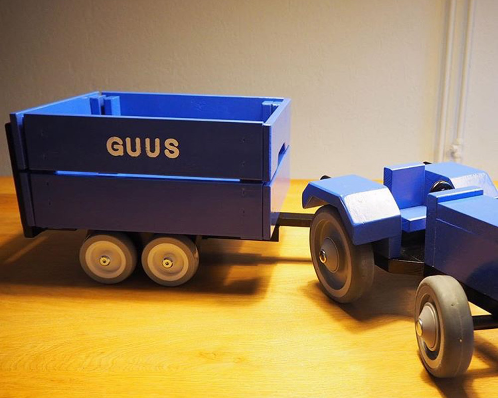 Ikea Knagglig Hack Traktor und Anhänger Ikea Knagglig Hack Traktor und Anhänger