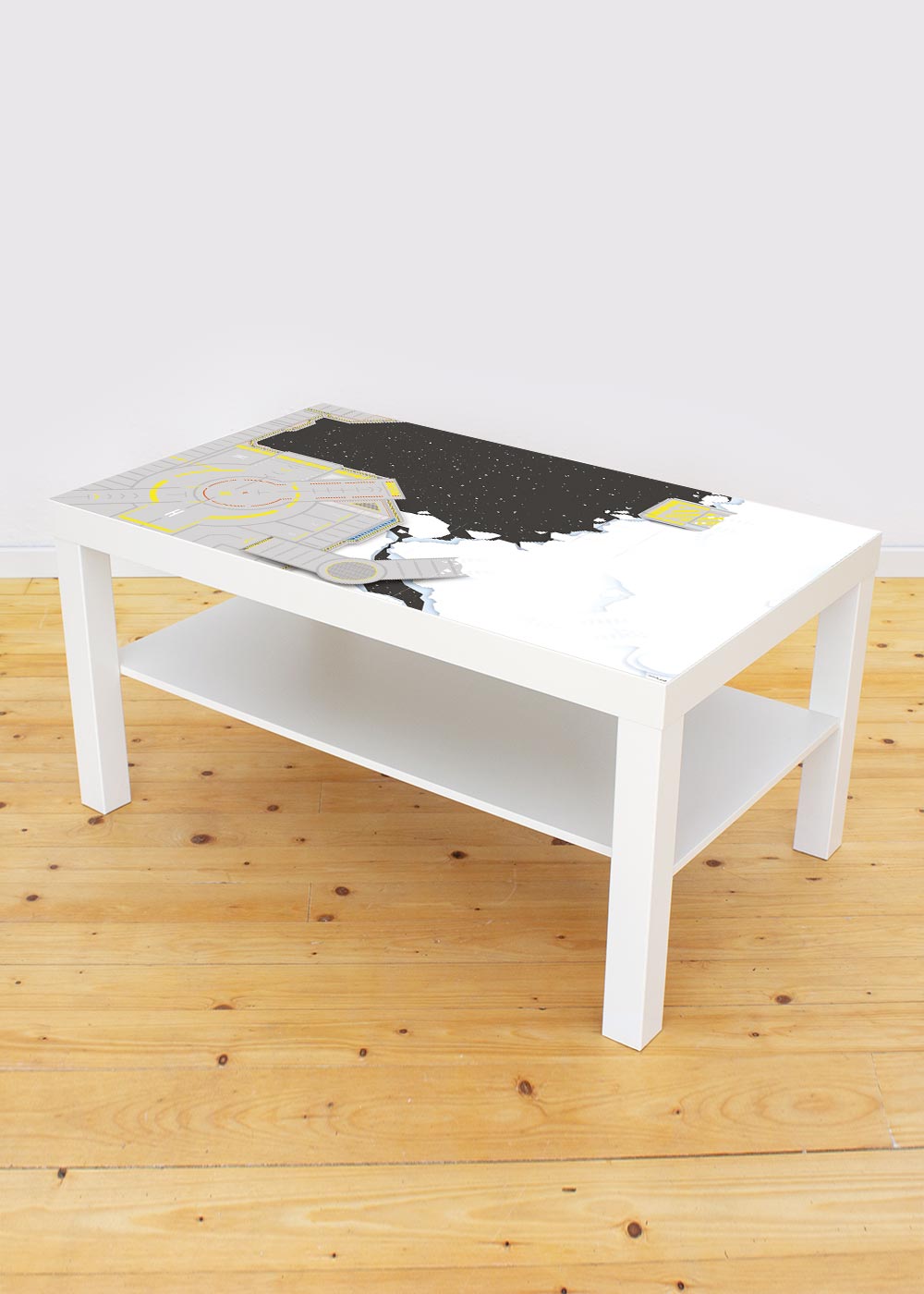 Ikea Lack Couchtisch Weltraum 78x118 Komplettansicht