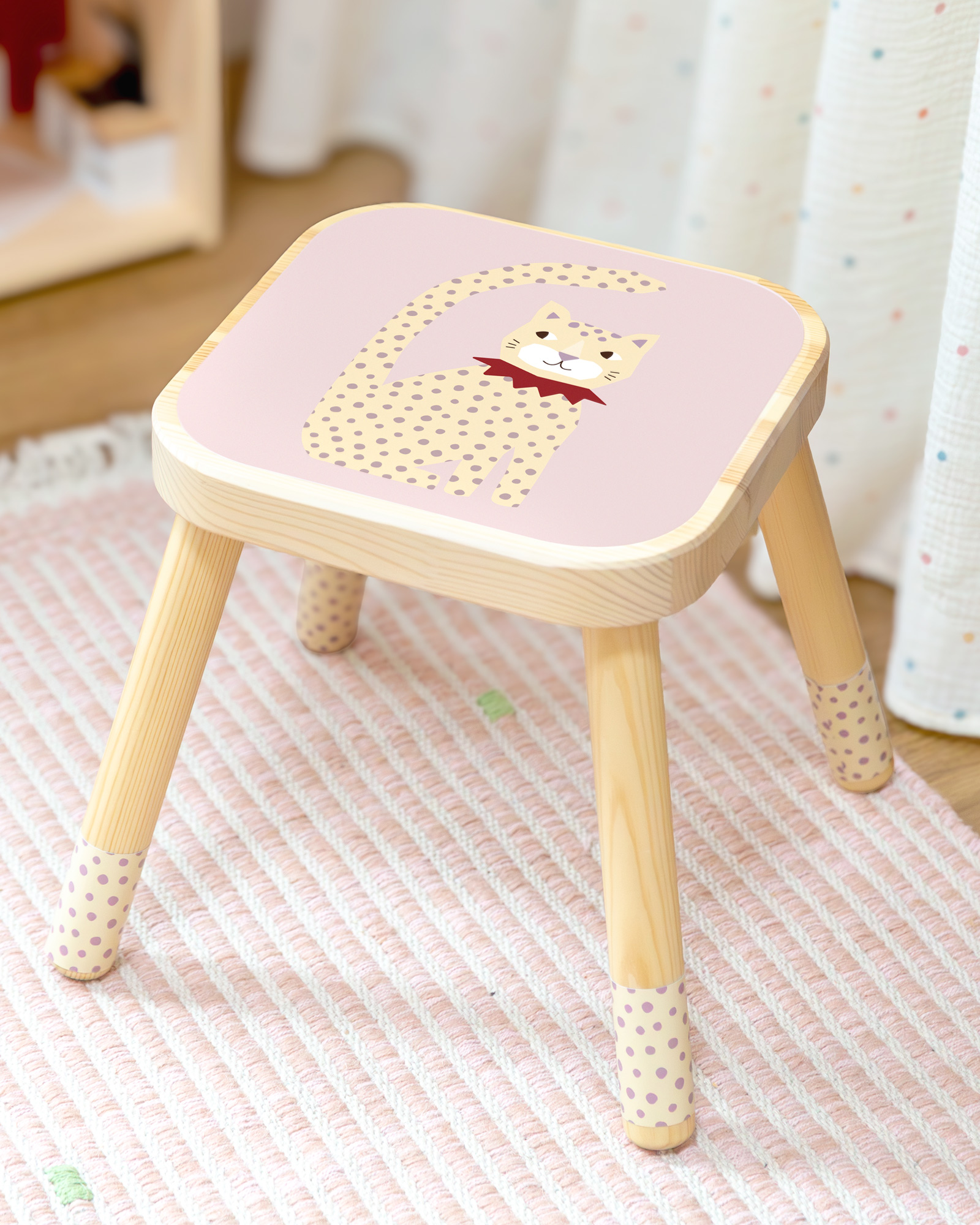 klebefolie ikea flisat kinderhocker lille vruende katze 2