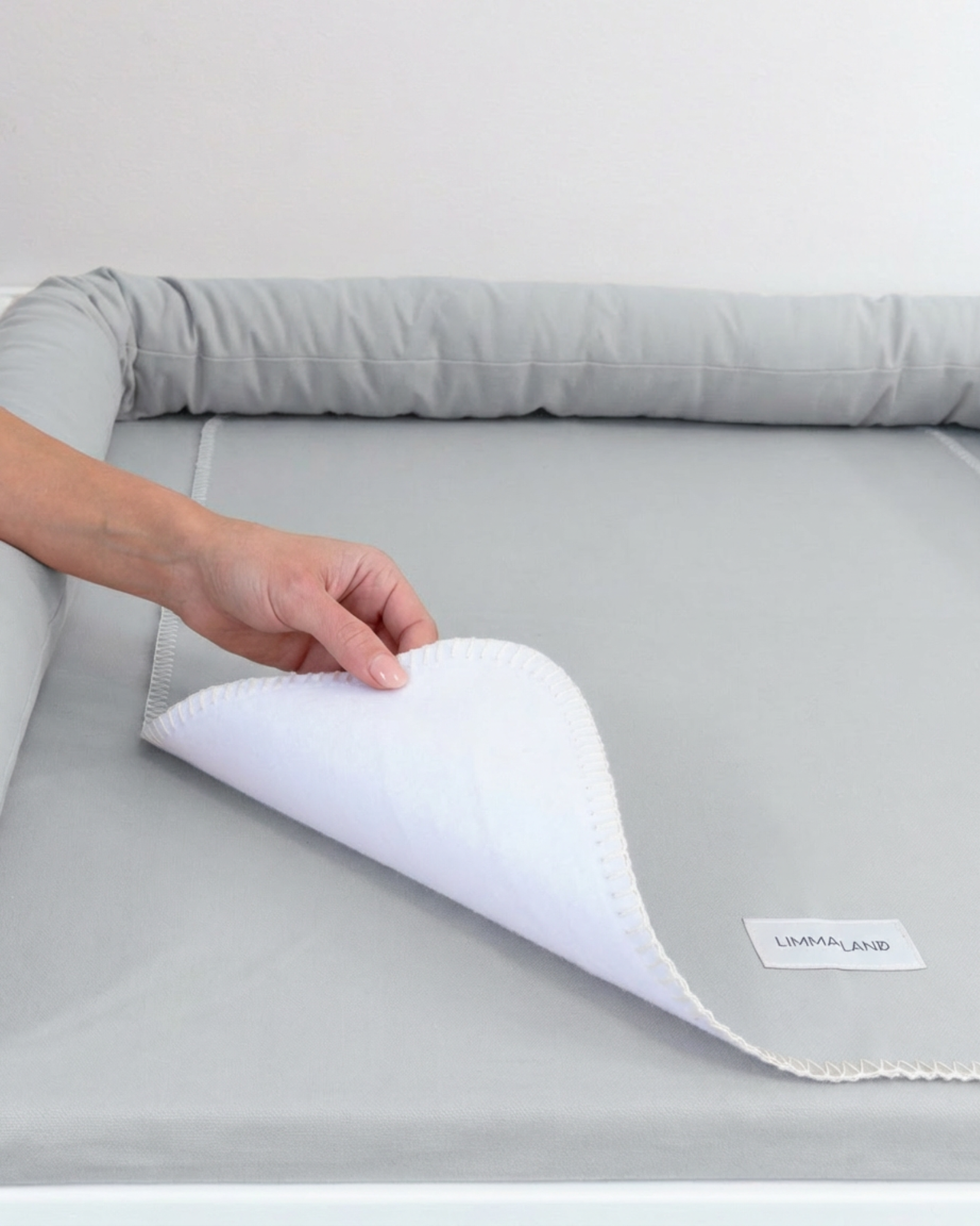 mattress, fitted sheet, pillow top, gray, soft