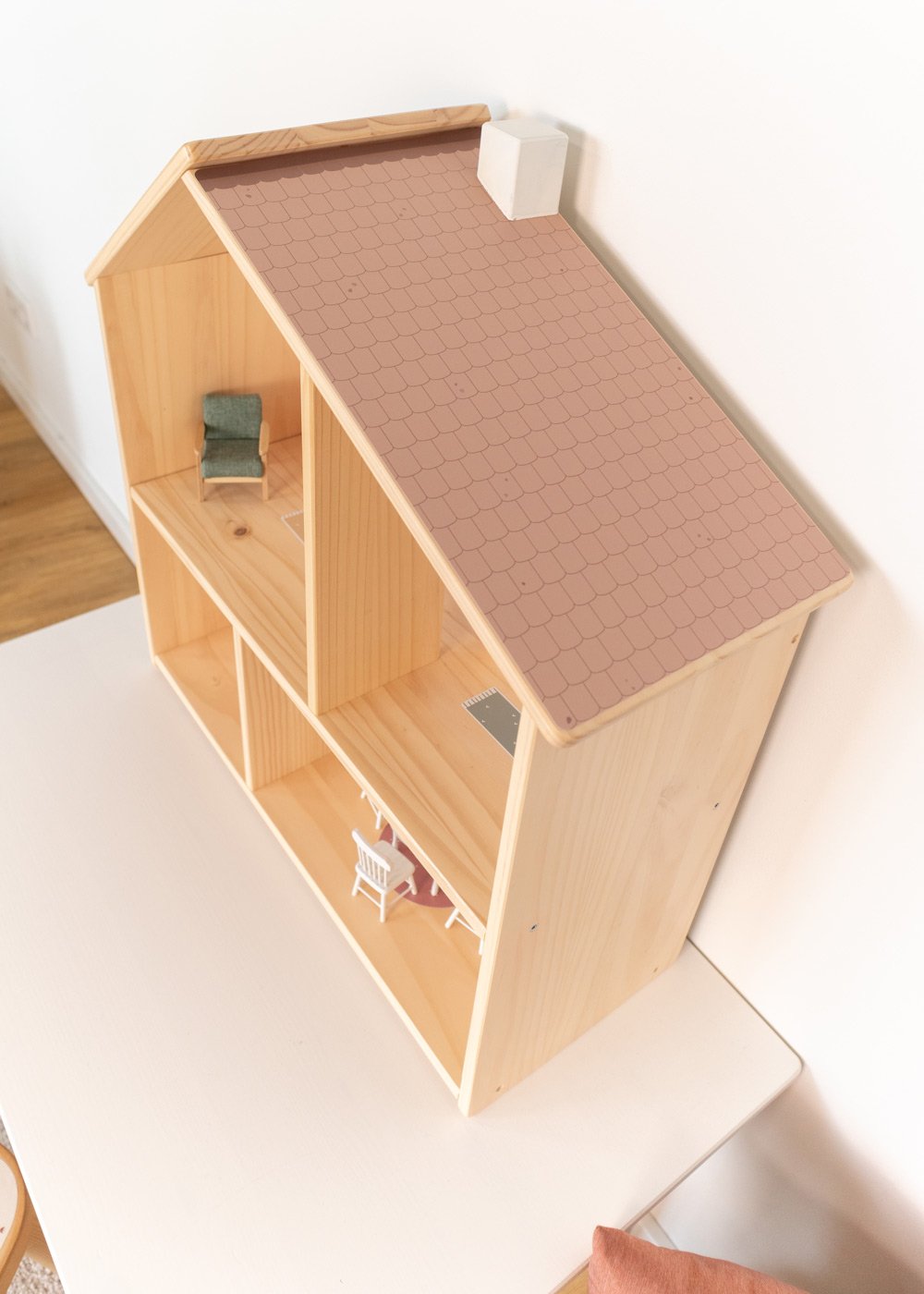 klebefolie ikea flisat puppenhaus dach toffee 04