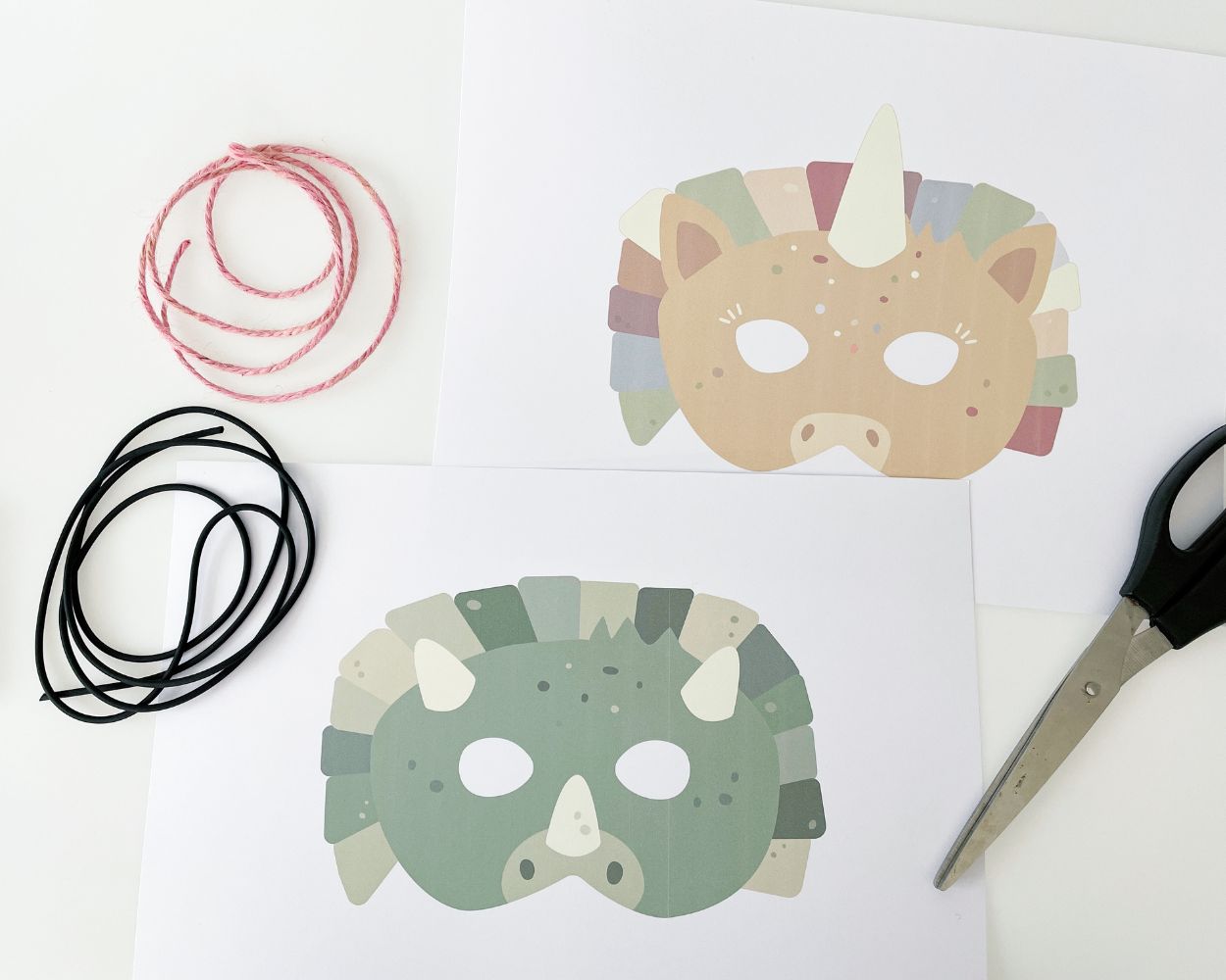 Tiermasken Karneval für Kinder Material Tiermasken Karneval für Kinder Material