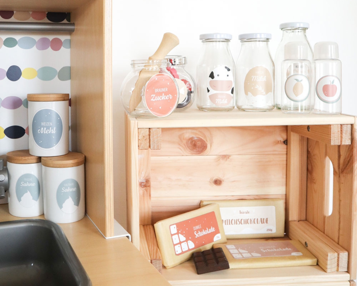 Zubehör für die Kinderküche selber basteln