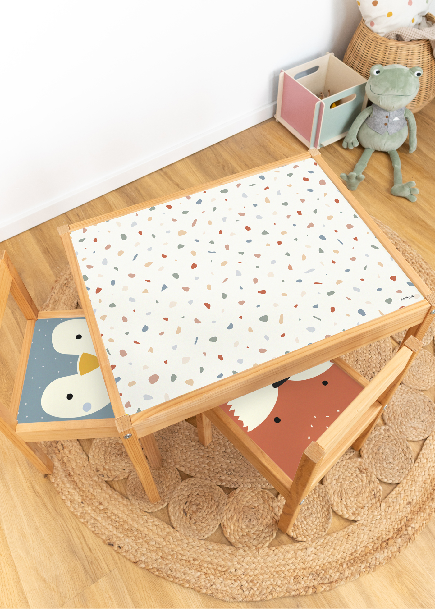 klebefolie ikea laett kindertisch terrazzo 1 klebefolie ikea laett kindertisch terrazzo 1