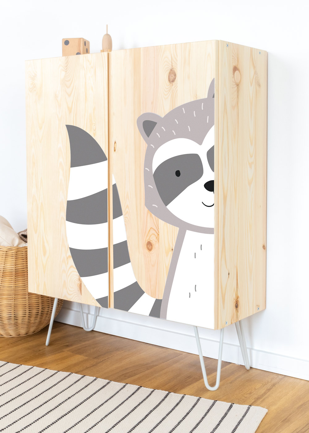 stickerset ikea ivar schrank tierig waschbaer 2 stickerset ikea ivar schrank tierig waschbaer 2