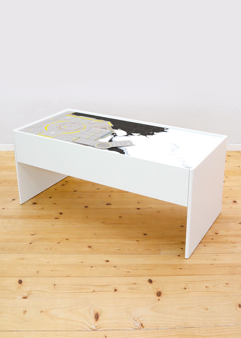 Ikea Dundra Spieltisch Weltraum Komplettansicht