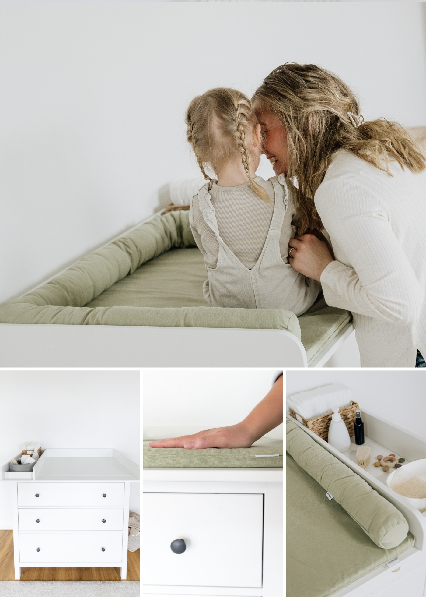 Set pour IKEA HEMNES comme table à langer en eucalyptus (3 produits)