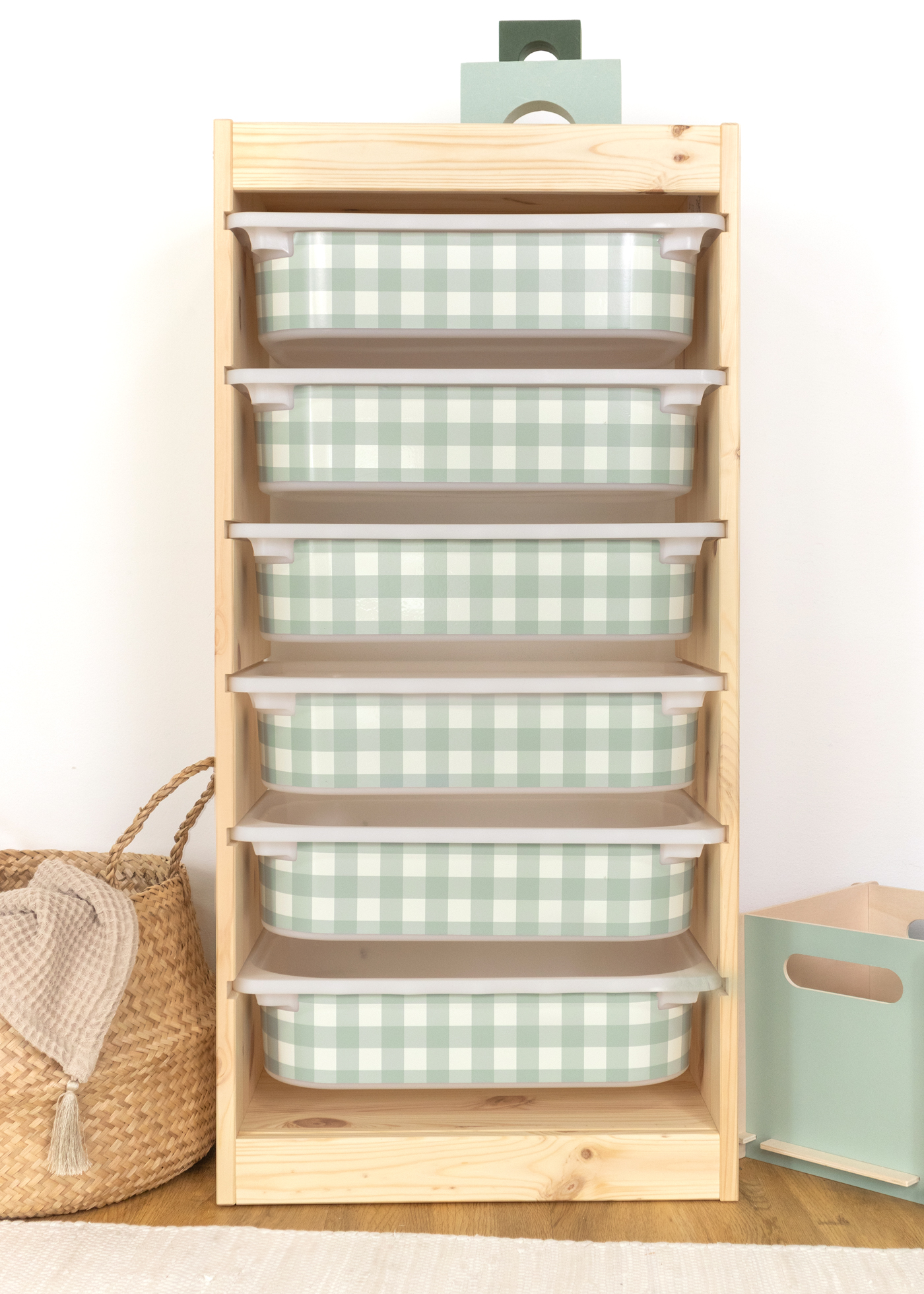 stickerset ikea trofast box klein laengsseite vichy karo eukalyptus 3er set 2 stickerset ikea trofast box klein laengsseite vichy karo eukalyptus 3er set